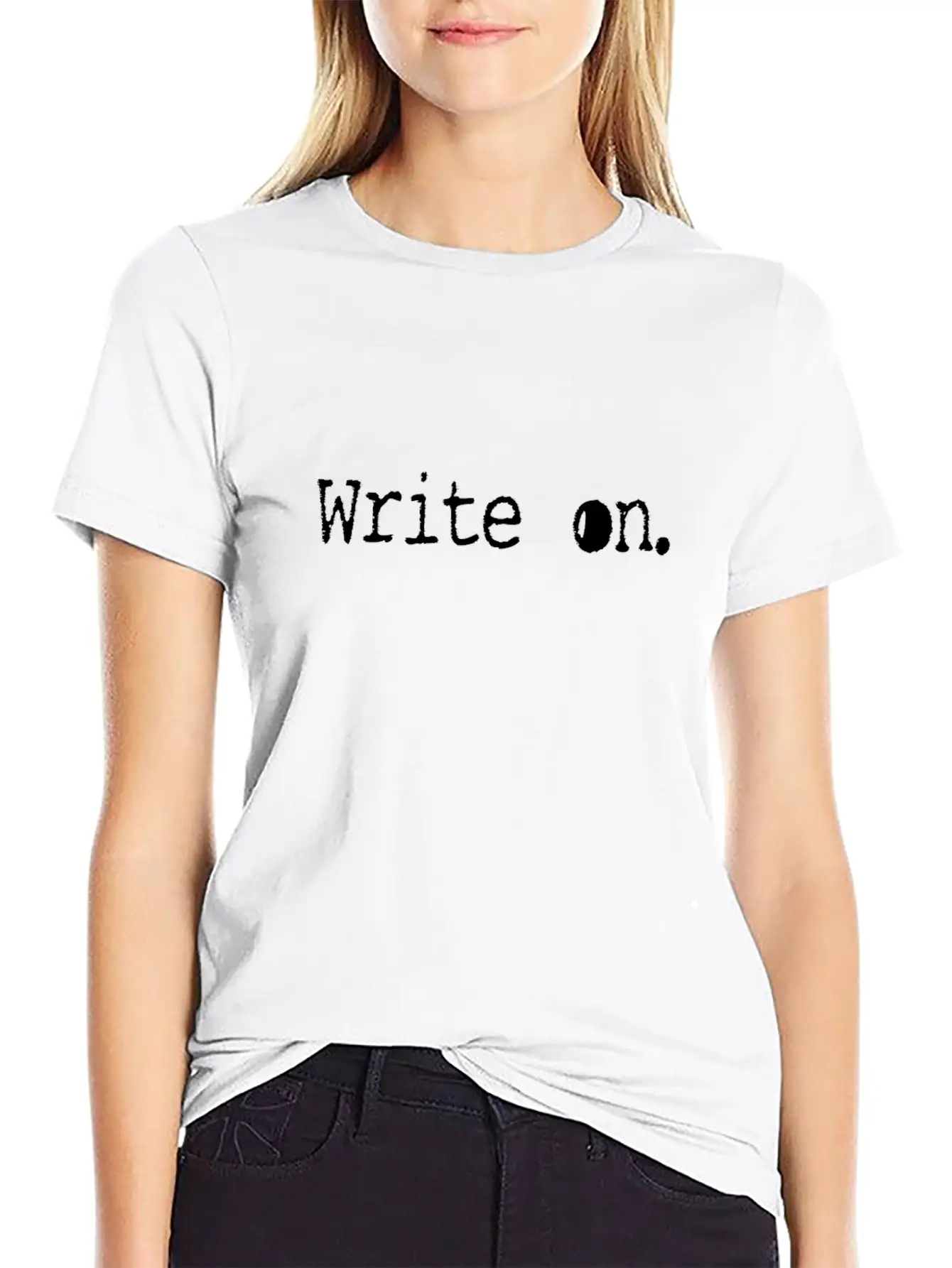 Writing/Writer : Write On. Unisex Casual T-Shirt – Clean Design For Daily Comfort