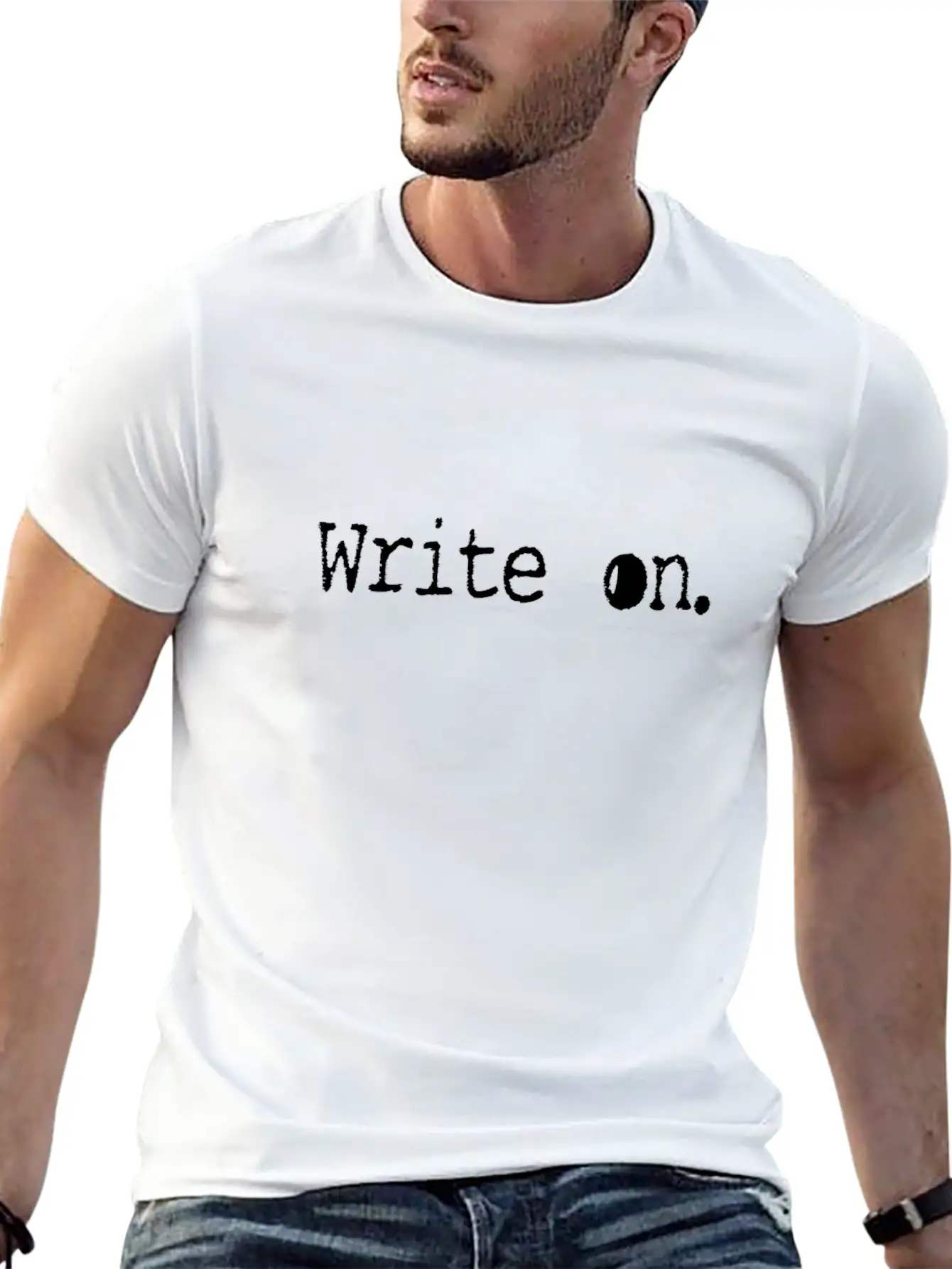 Writing/Writer : Write On. Unisex Casual T-Shirt – Clean Design For Daily Comfort