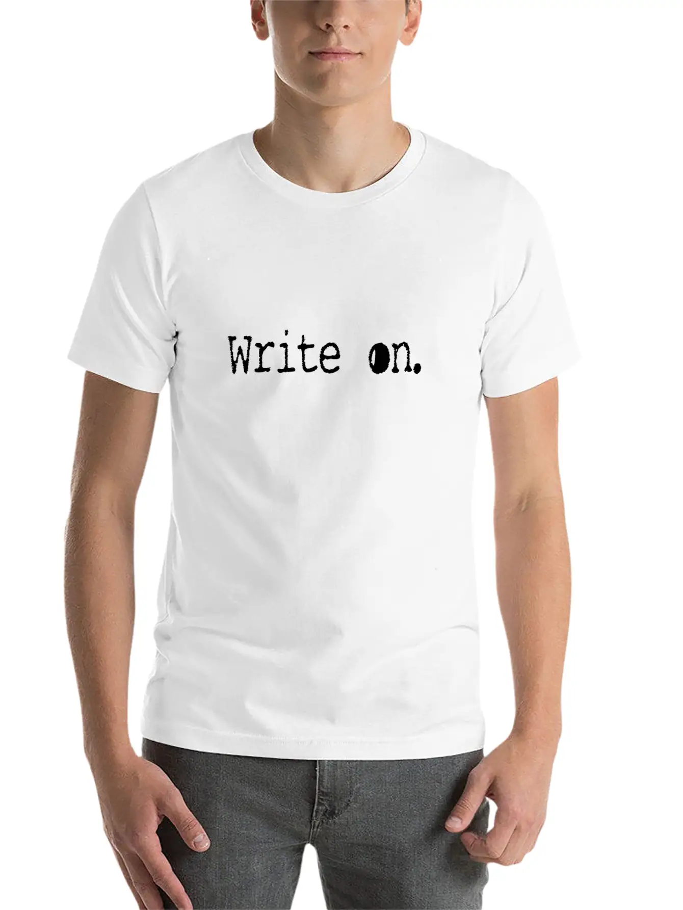 Writing/Writer : Write On. Unisex Casual T-Shirt – Clean Design For Daily Comfort