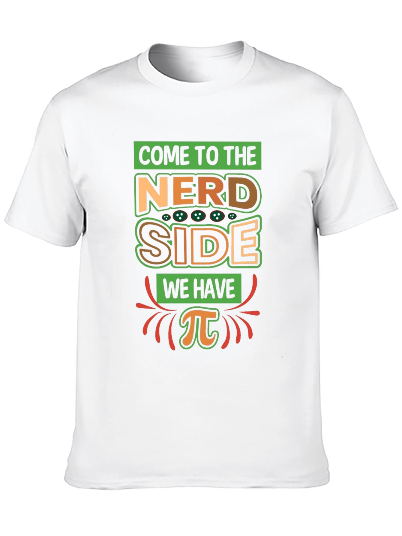 Nerd Side Pi T-Shirt - Geeky Humor Apparel