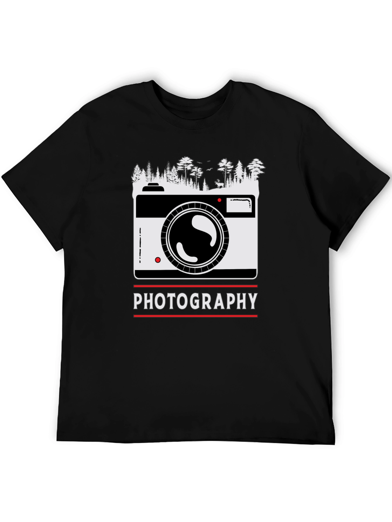 Photography Nature T-Shirt - Stylish Camera Design