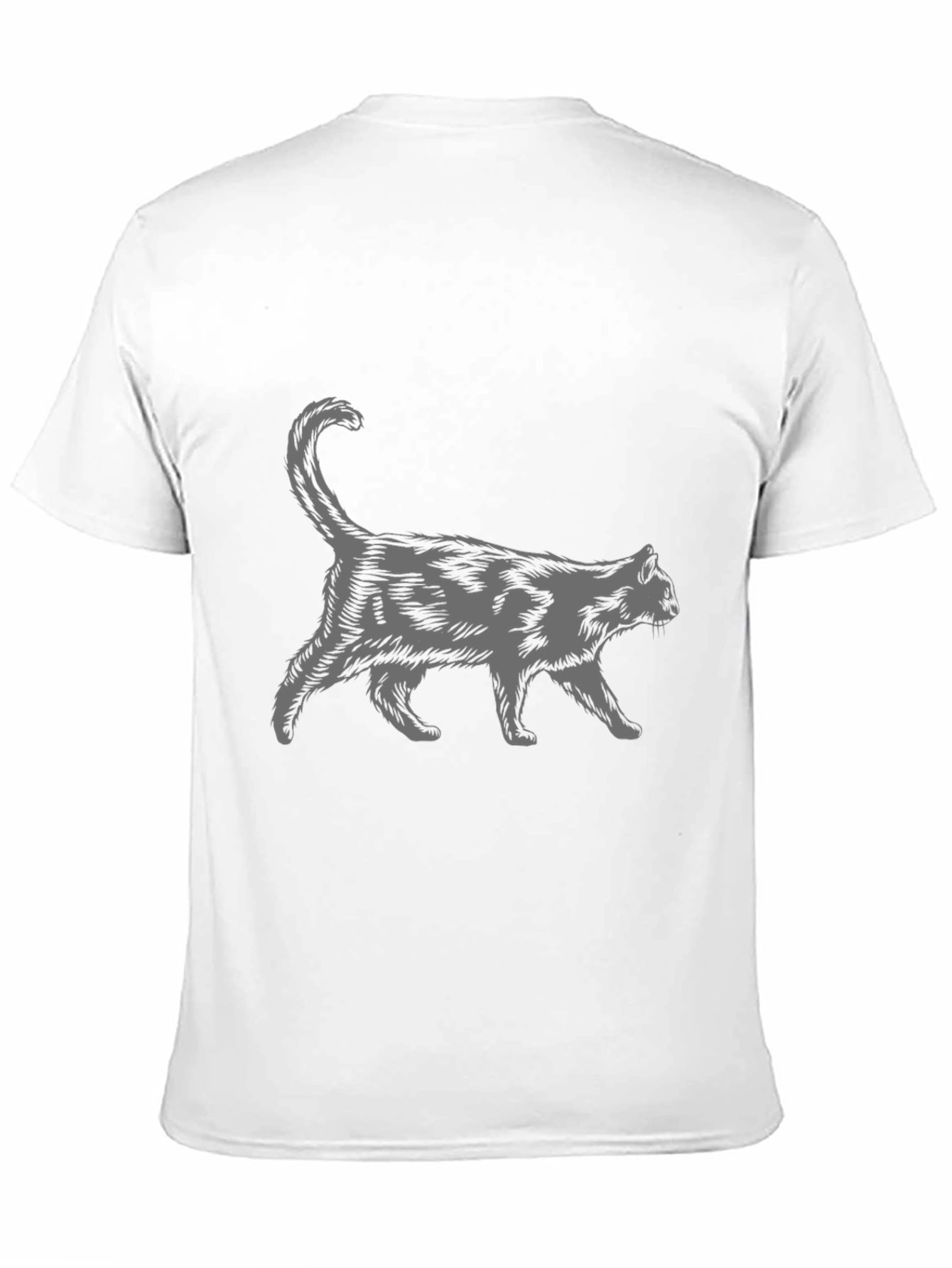 Walking Cat Graphic Print Tee - Unisex