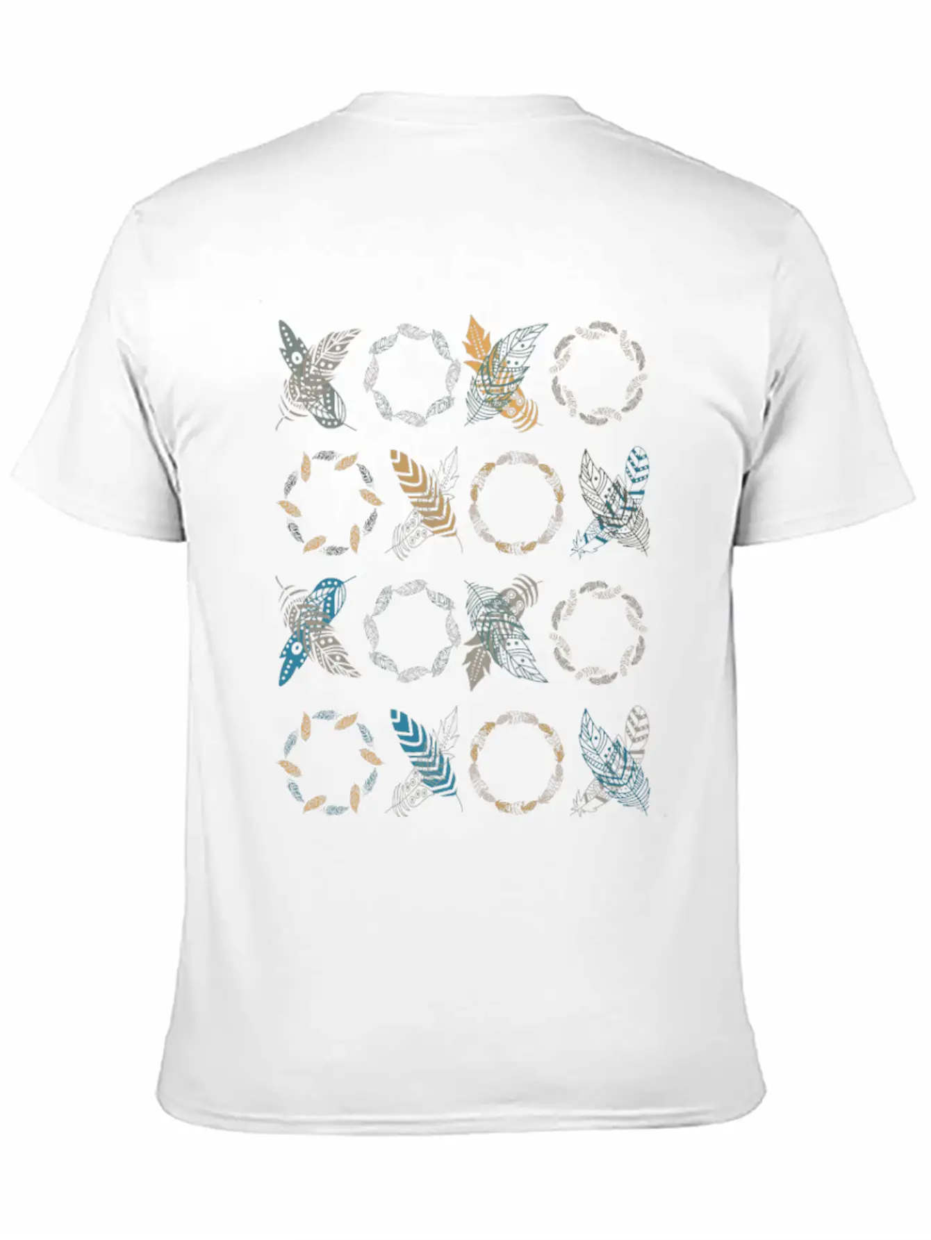 Xoxo Feathers Boho Decoration Lightweight Cotton T-Shirt – Daily Comfort Graphic Shirt