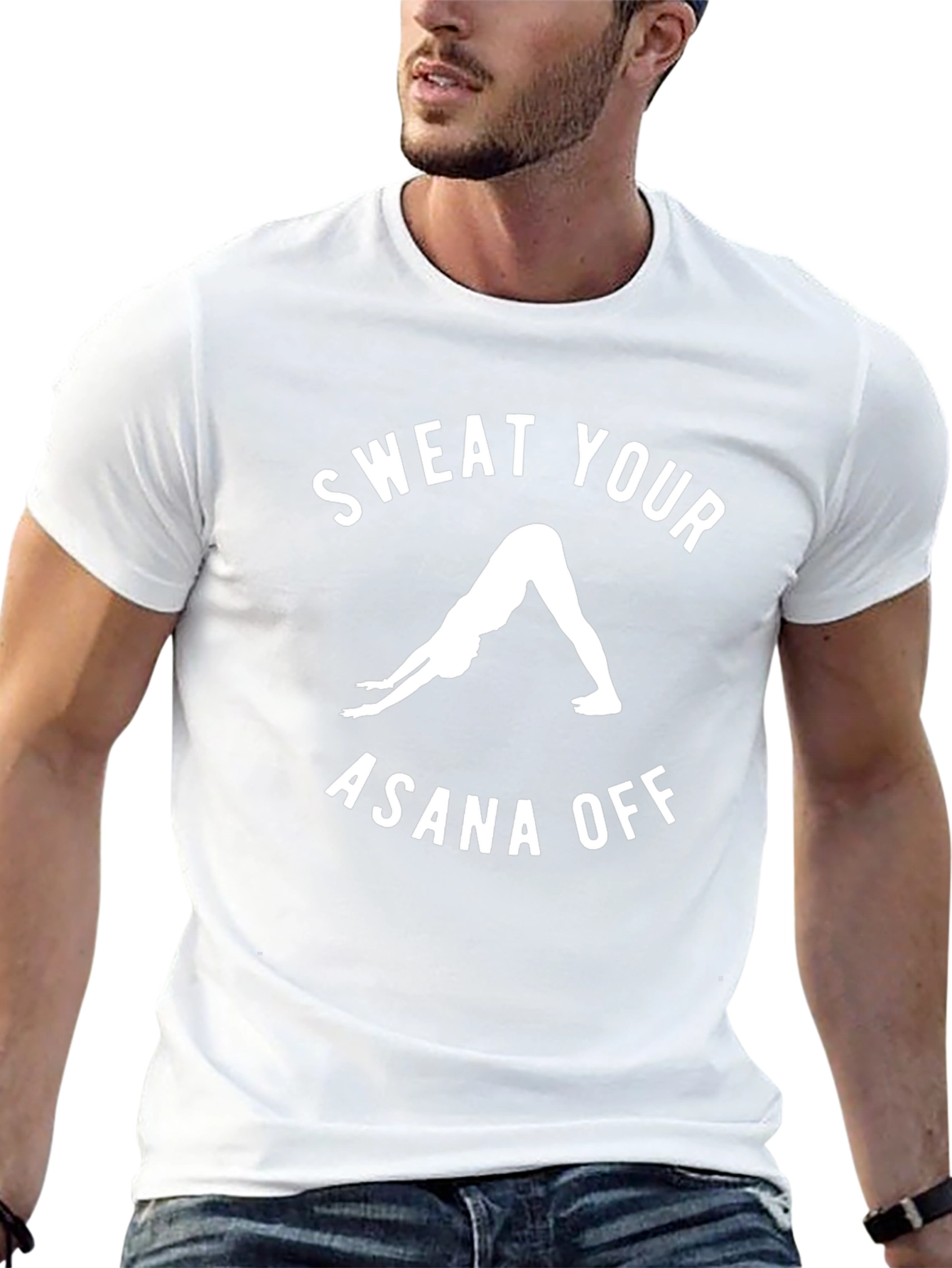 Sweat Your Asana Off Yoga T-Shirt - Black