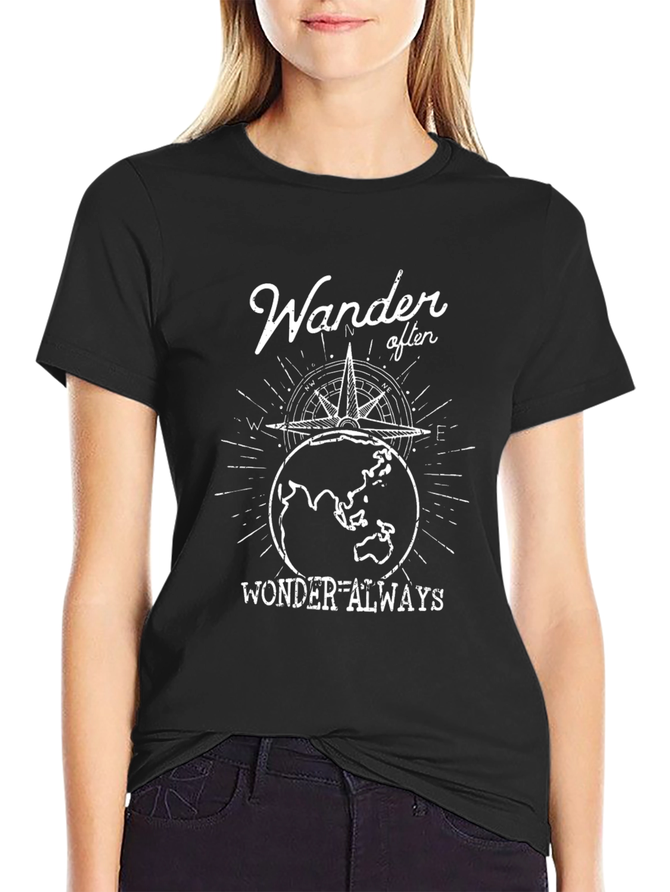 Wander Often Wonder Always Graphic T-Shirt