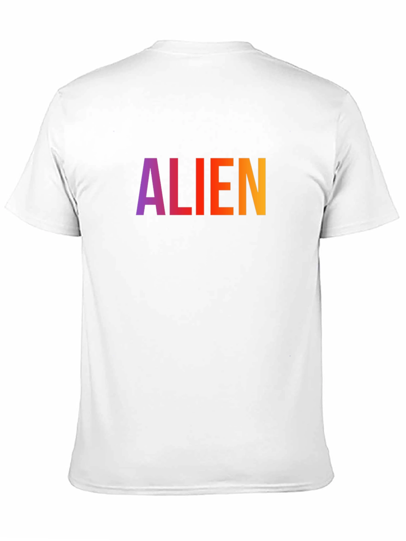 Alien Graphic Print T-Shirt - Casual Crew Neck Tee