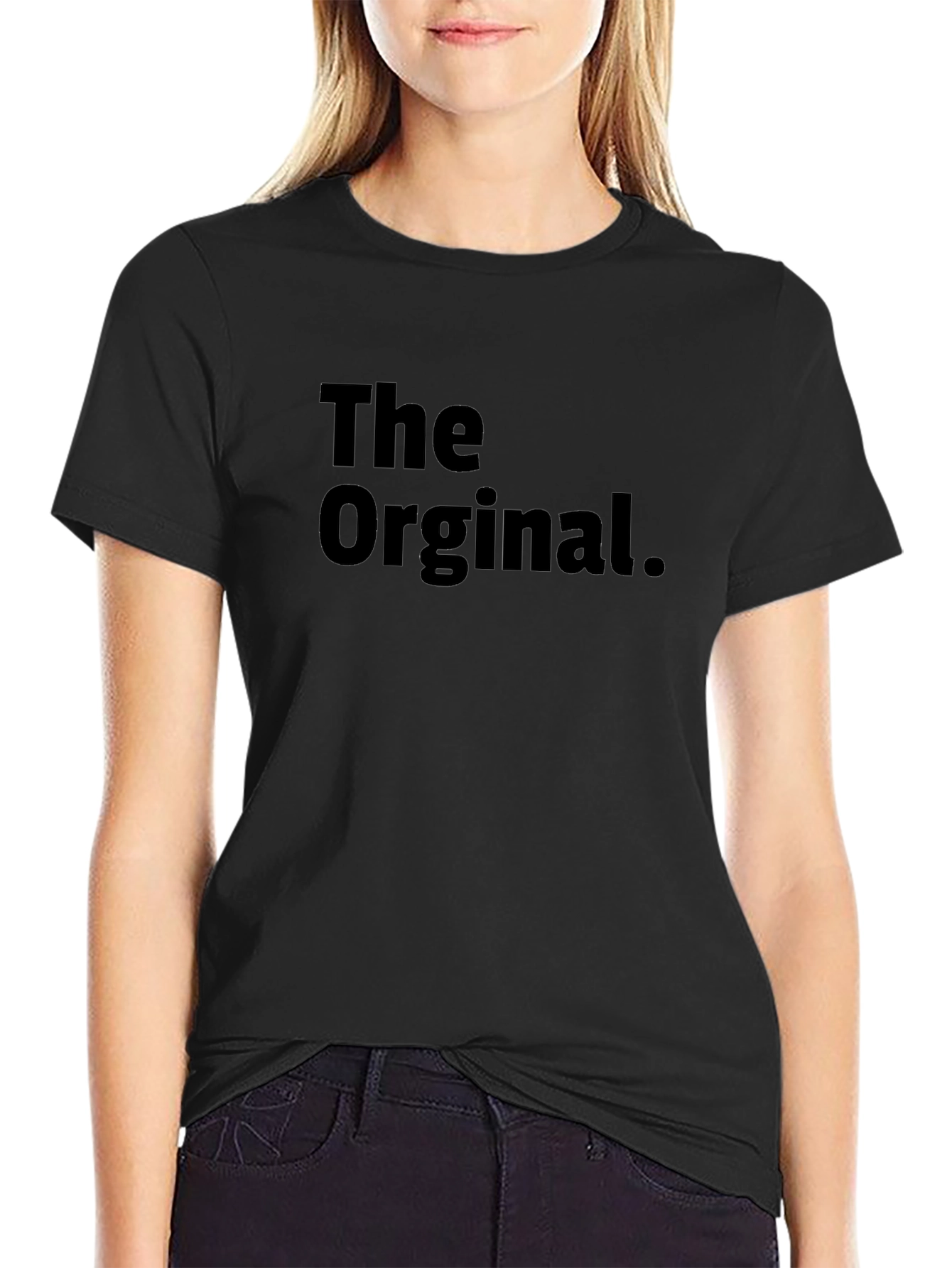 The Orginal. Black Graphic Tee Shirt