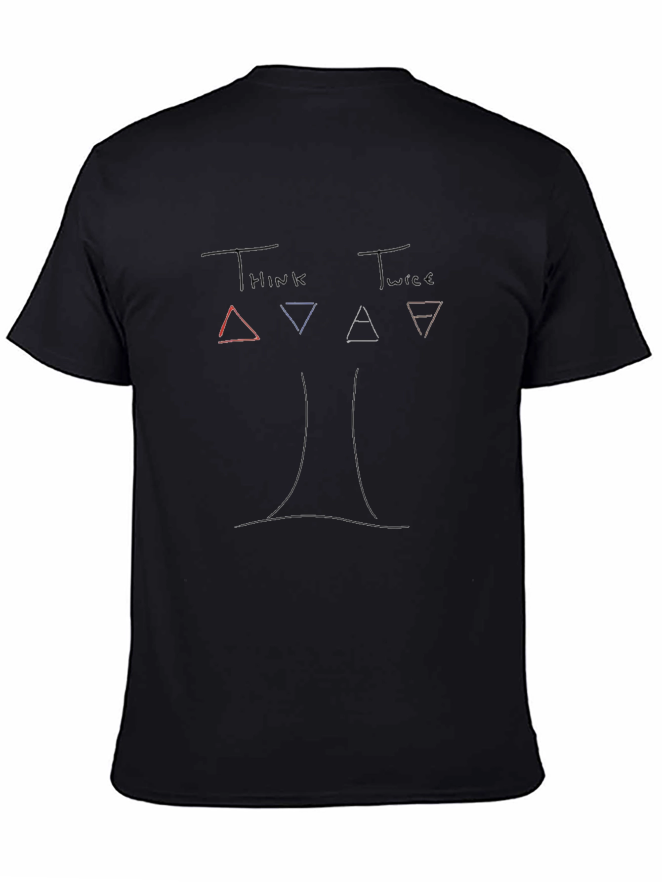 Think Twice T-Shirt: Artistic Graphic Tee