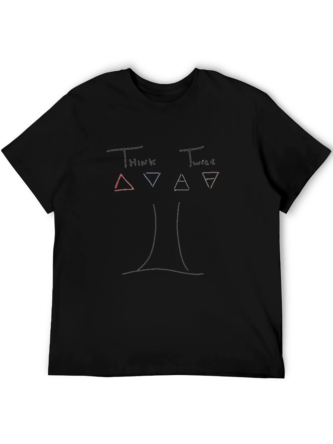Think Twice T-Shirt: Artistic Graphic Tee