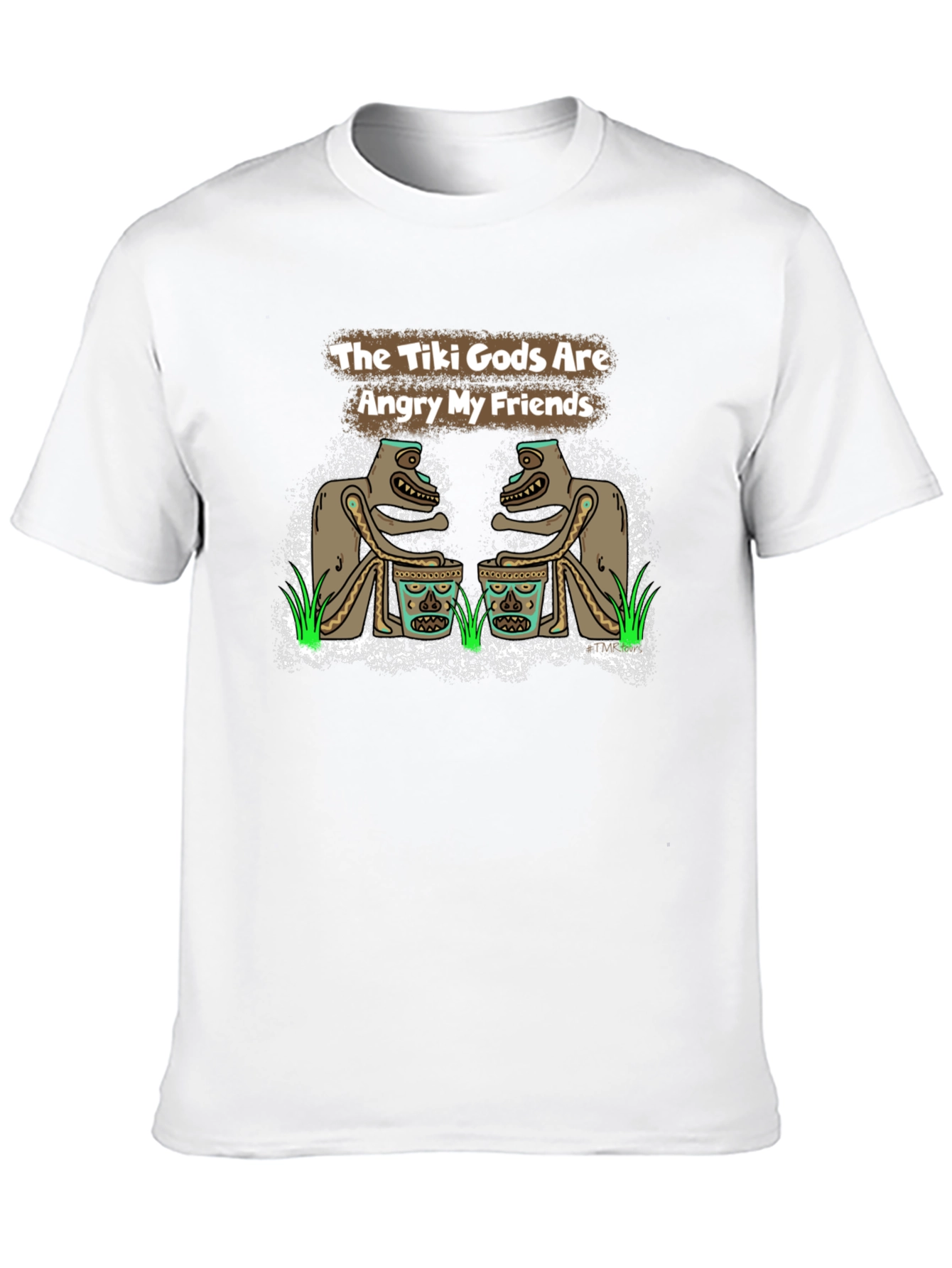 The Tiki Gods Are Angry My Friends Black T-Shirt