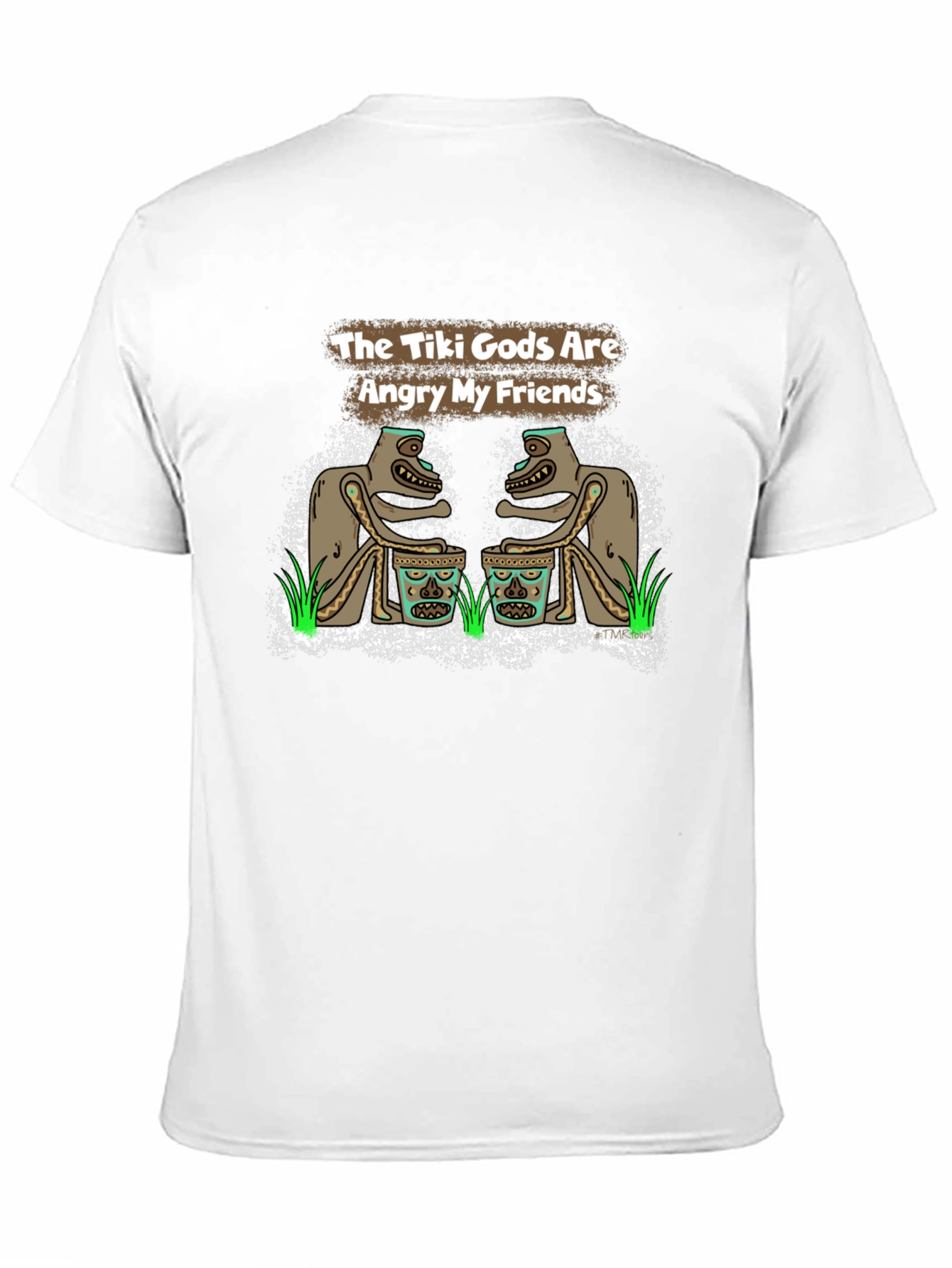 The Tiki Gods Are Angry My Friends Black T-Shirt