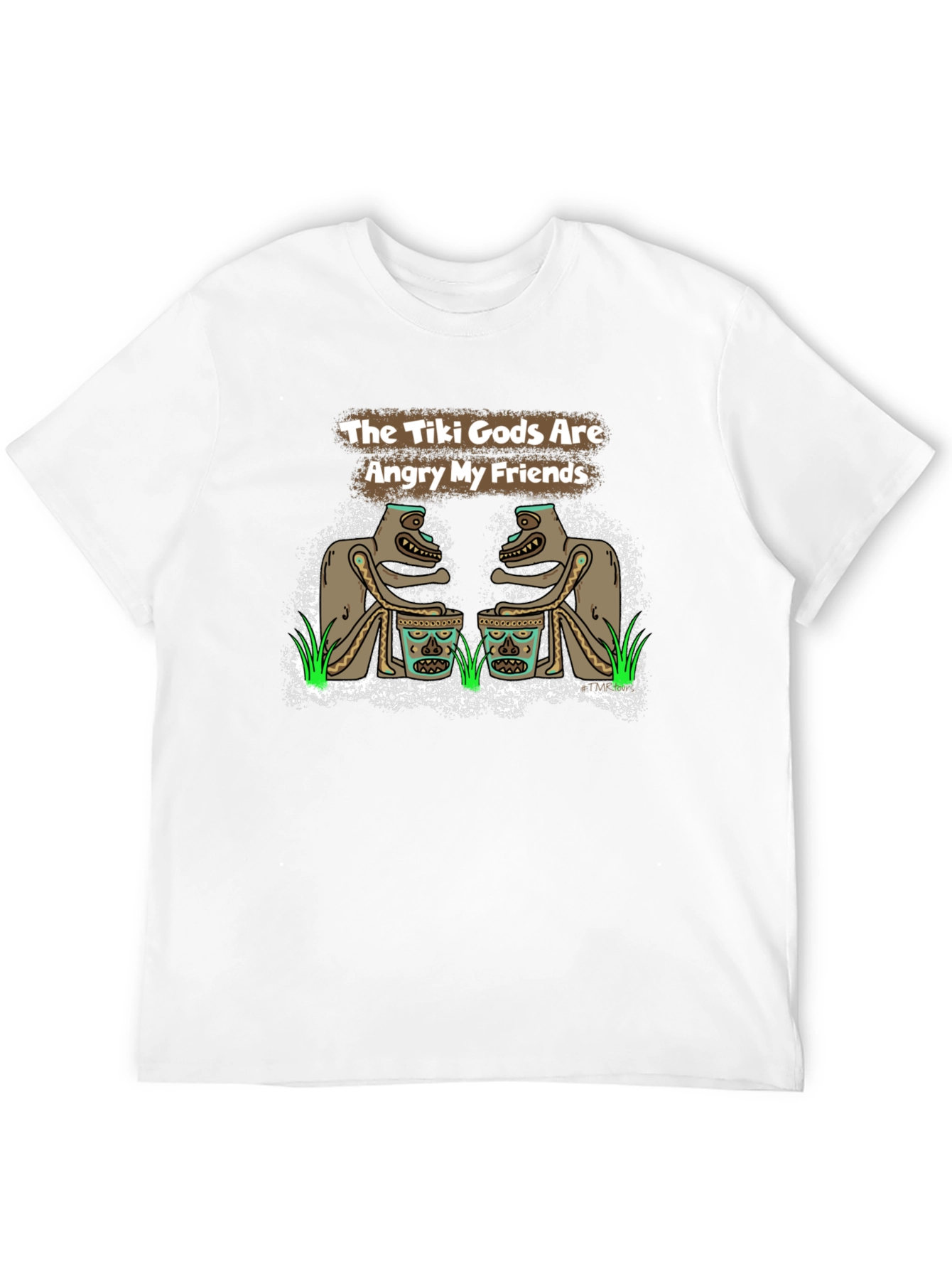 The Tiki Gods Are Angry My Friends Black T-Shirt