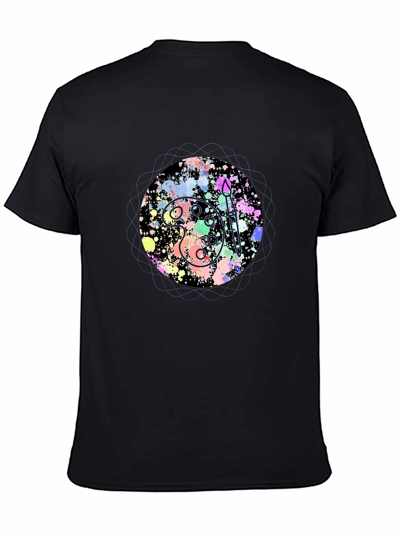 Artist Palette Graphic Tee - Black