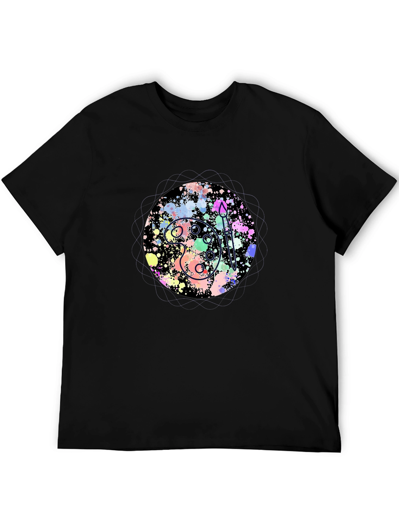 Artist Palette Graphic Tee - Black