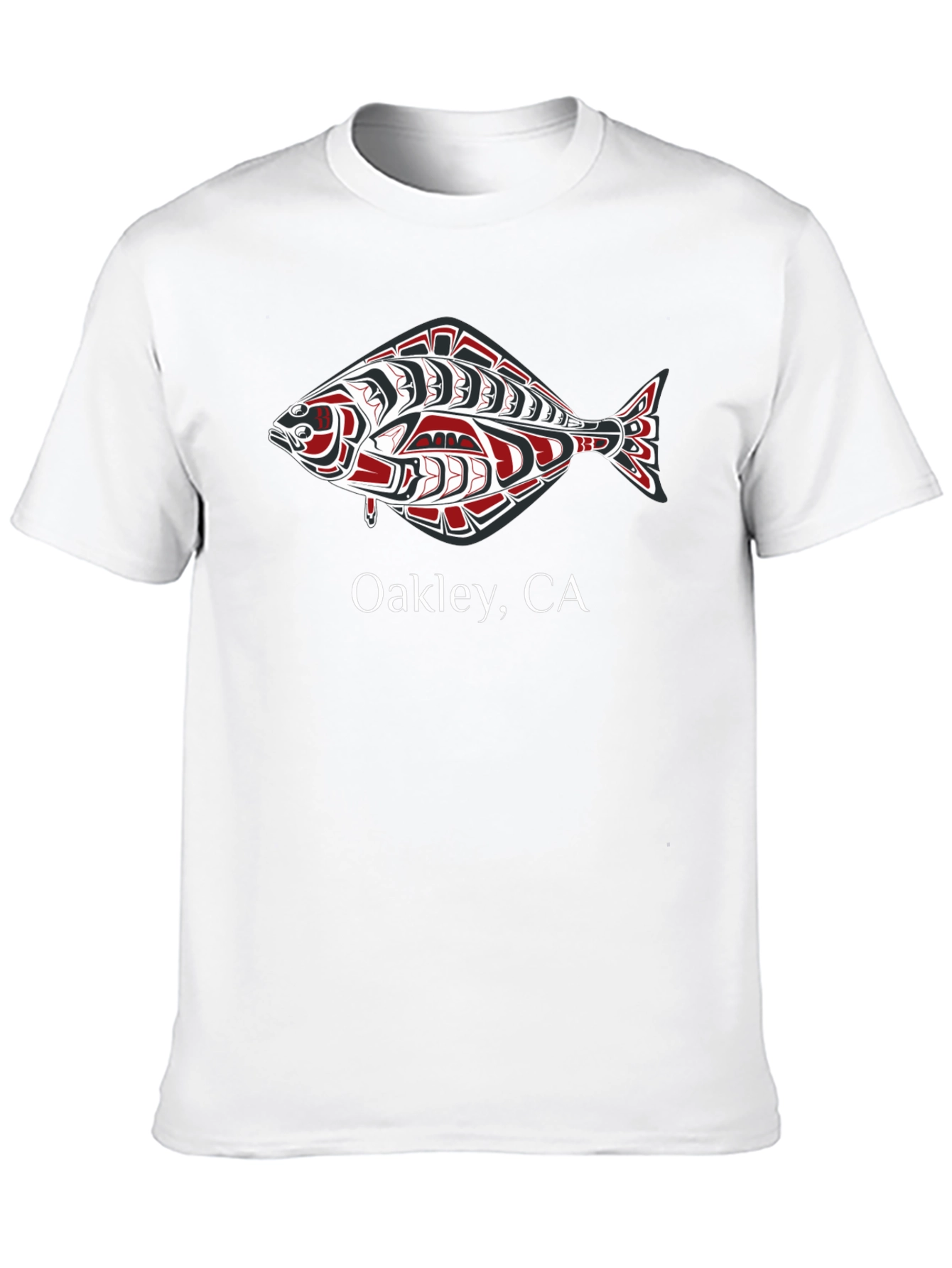 Oakley CA Tribal Fish Graphic Tee - Black