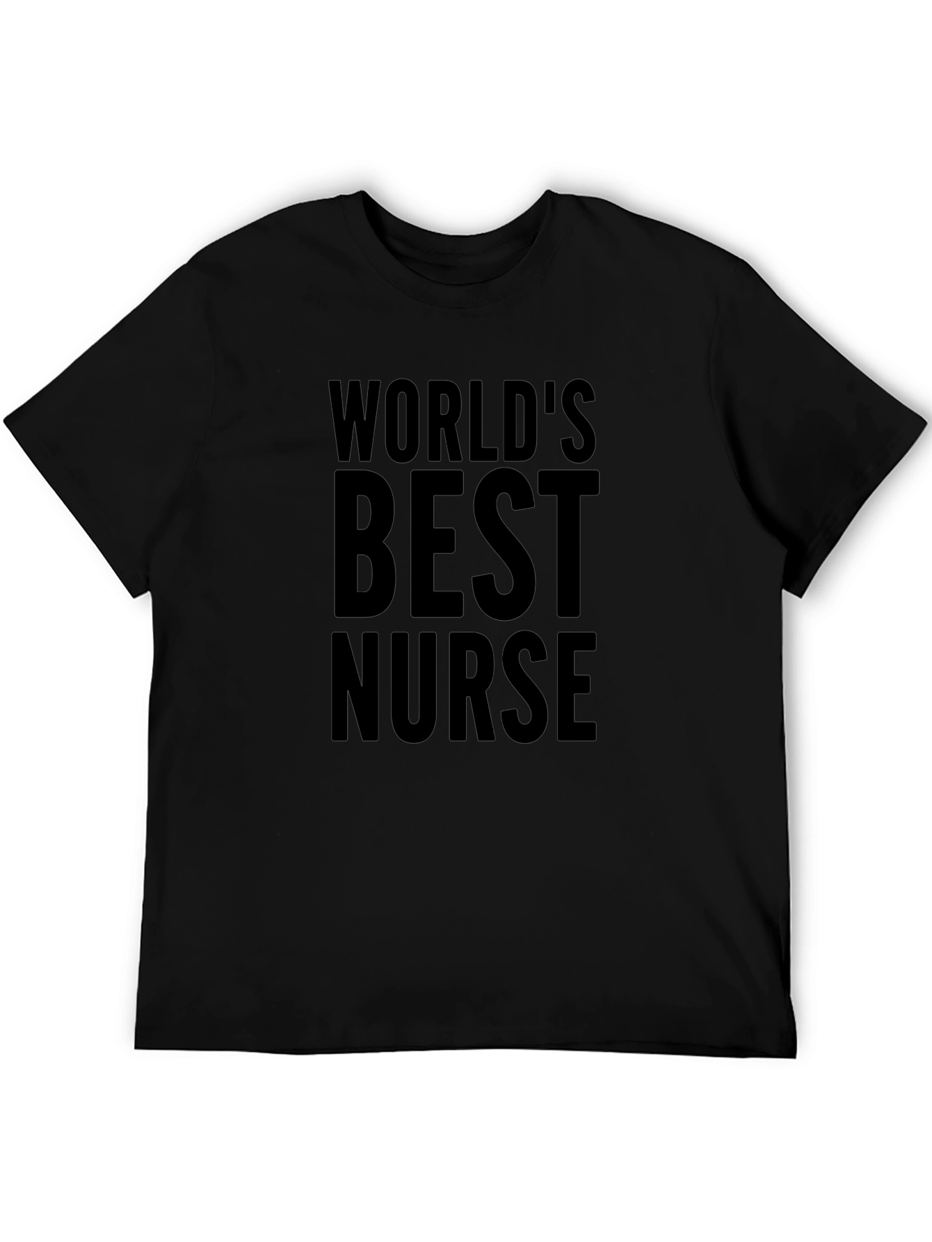 Worlds Best Nurse Graphic Tee - Black