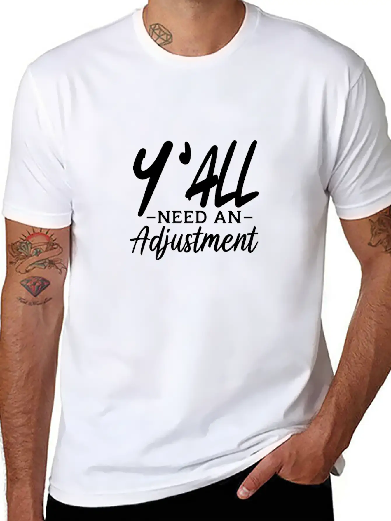 Y'All Need An Adjustment Unisex Casual T-Shirt ��� Clean Design For Daily Comfort