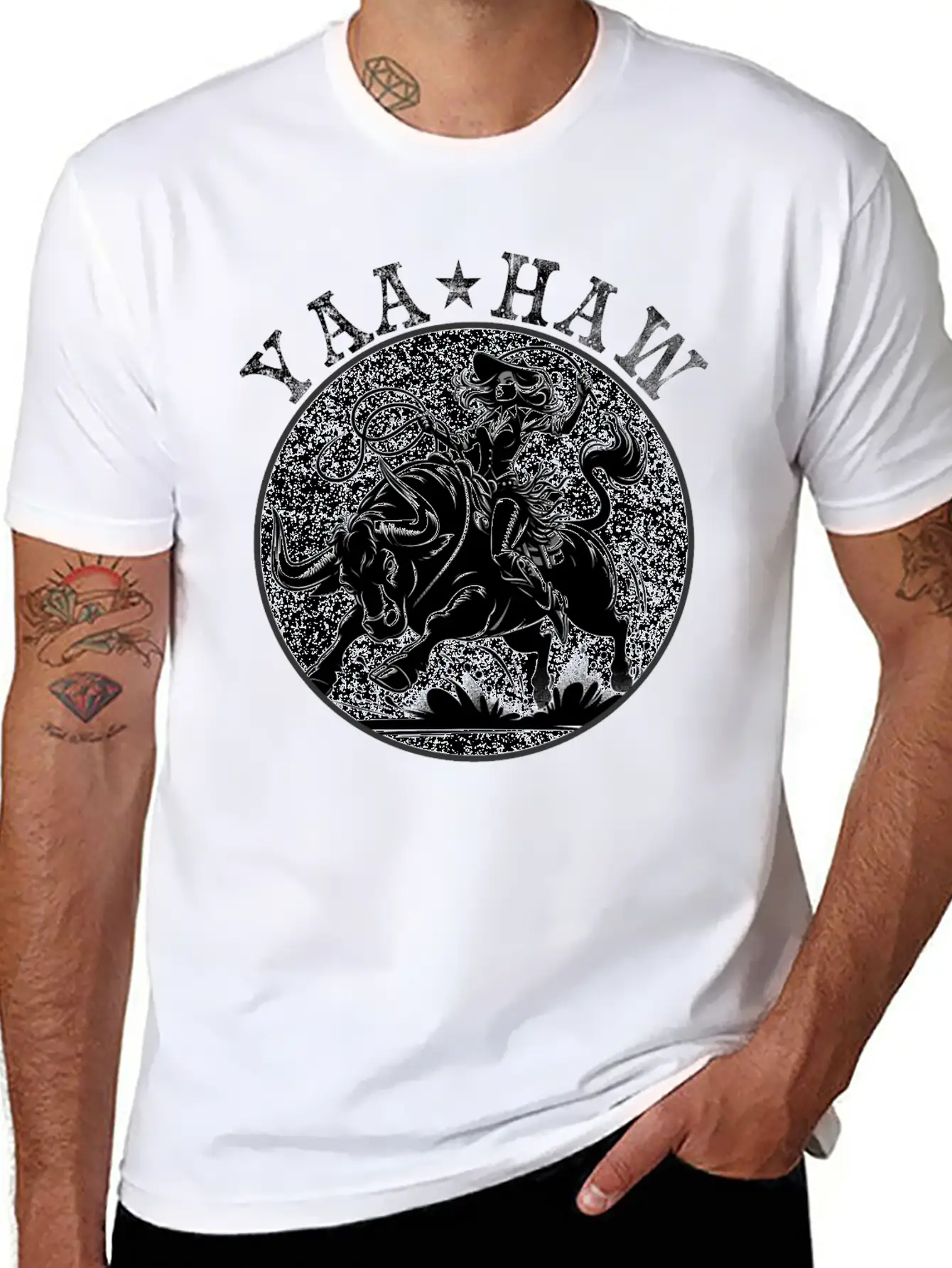 Yeehaw Howdy Girl Riding Shirt Unisex Casual T-Shirt – Clean Design For Daily Comfort