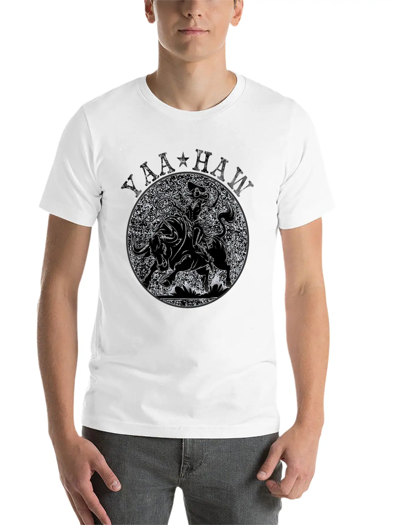 Yeehaw Howdy Girl Riding Shirt Unisex Casual T-Shirt – Clean Design For Daily Comfort