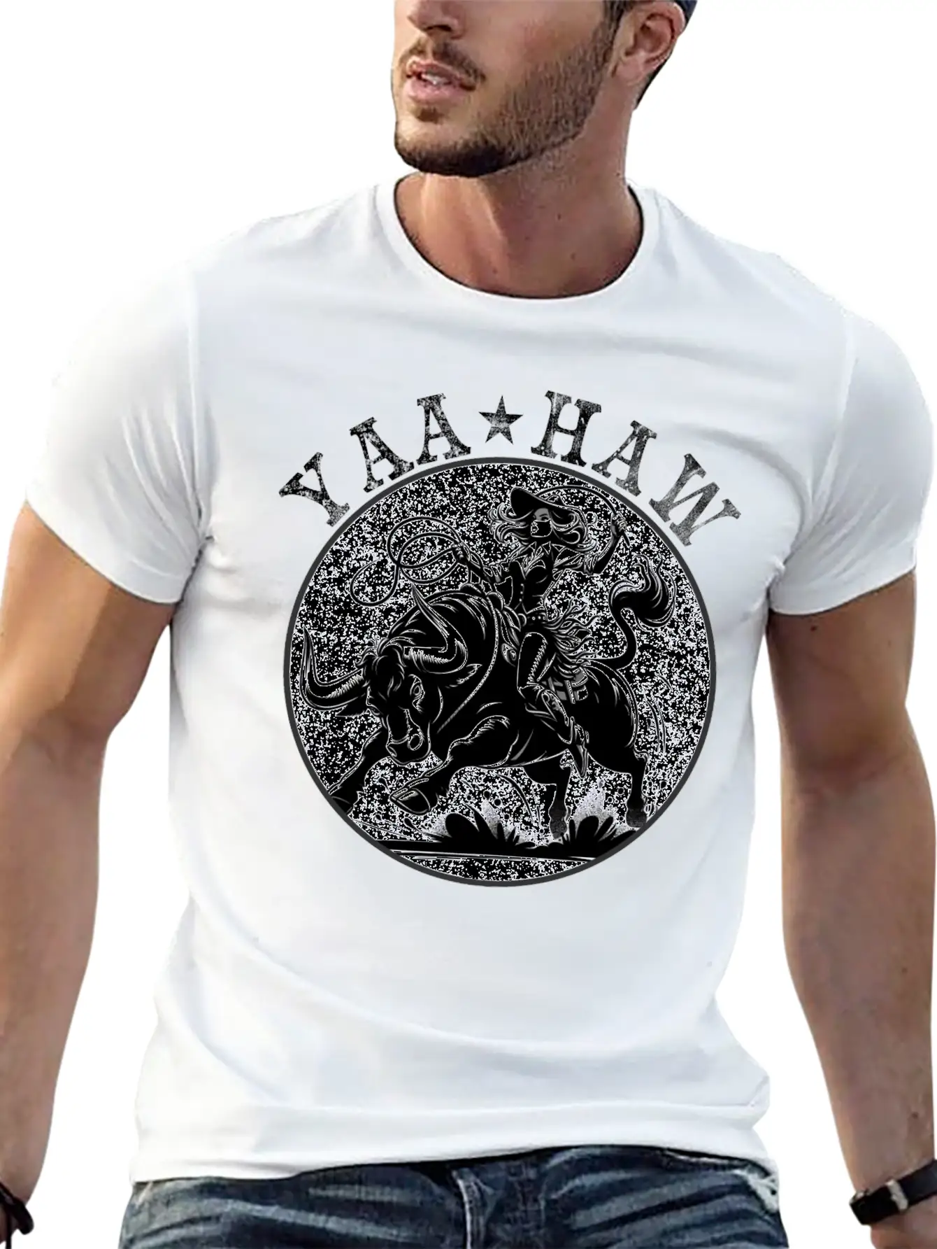 Yeehaw Howdy Girl Riding Shirt Unisex Casual T-Shirt – Clean Design For Daily Comfort