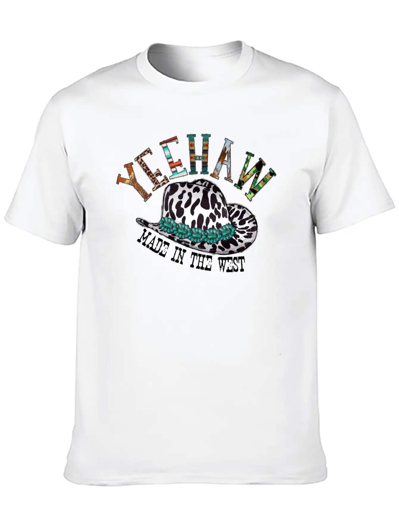 Yeehaw Made In The West Unisex Casual T-Shirt – Clean Design For Daily Comfort