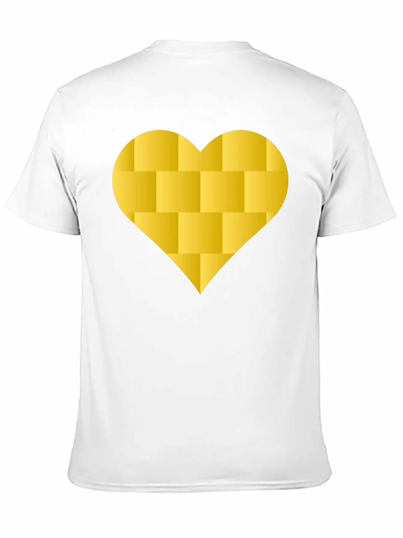 Yellow Cute Heart Icon Basic Graphic T-Shirt – Daily Comfort In Soft Cotton