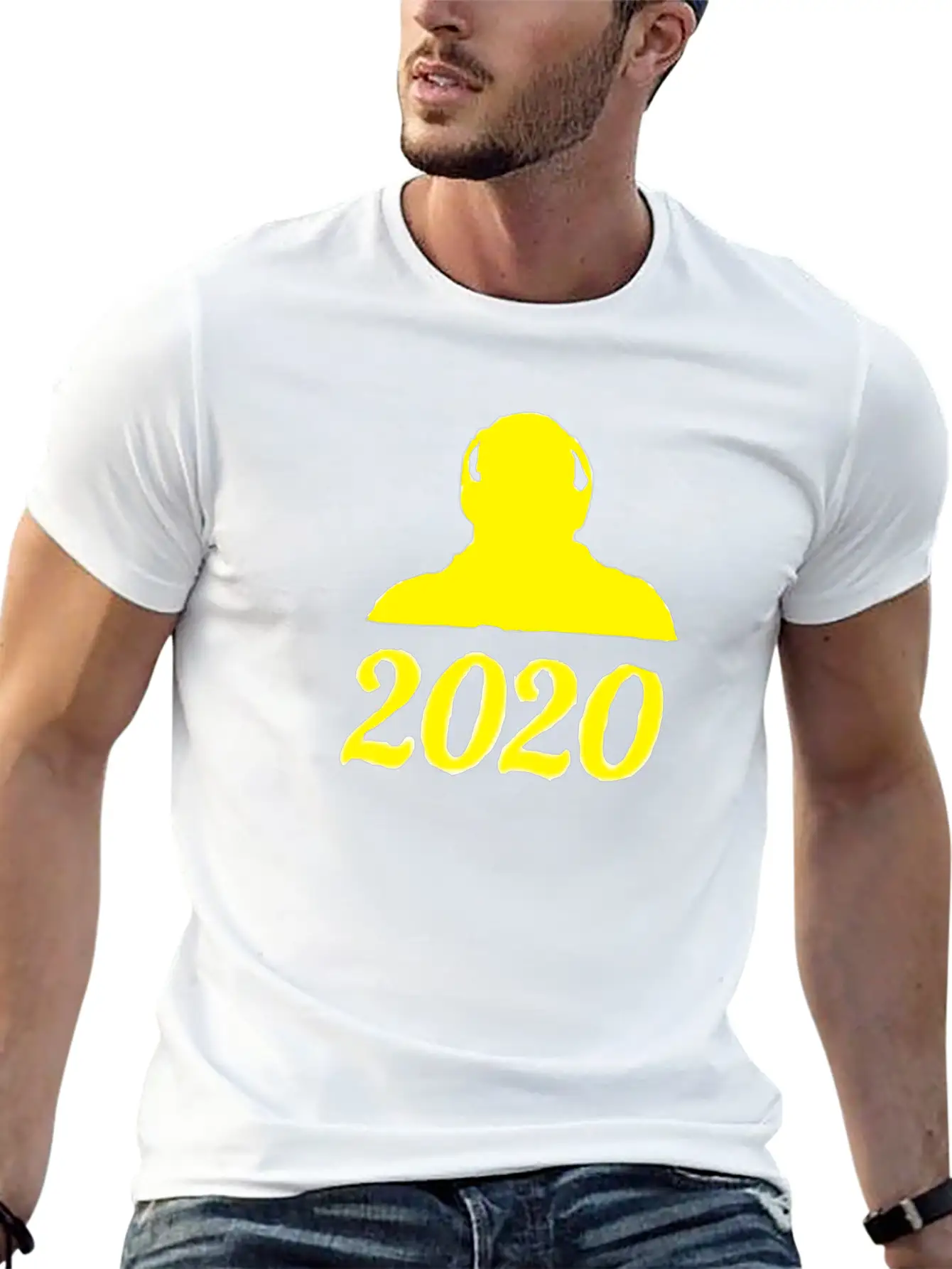 Yellow Divergence Lightweight Cotton T-Shirt – Daily Comfort Graphic Shirt