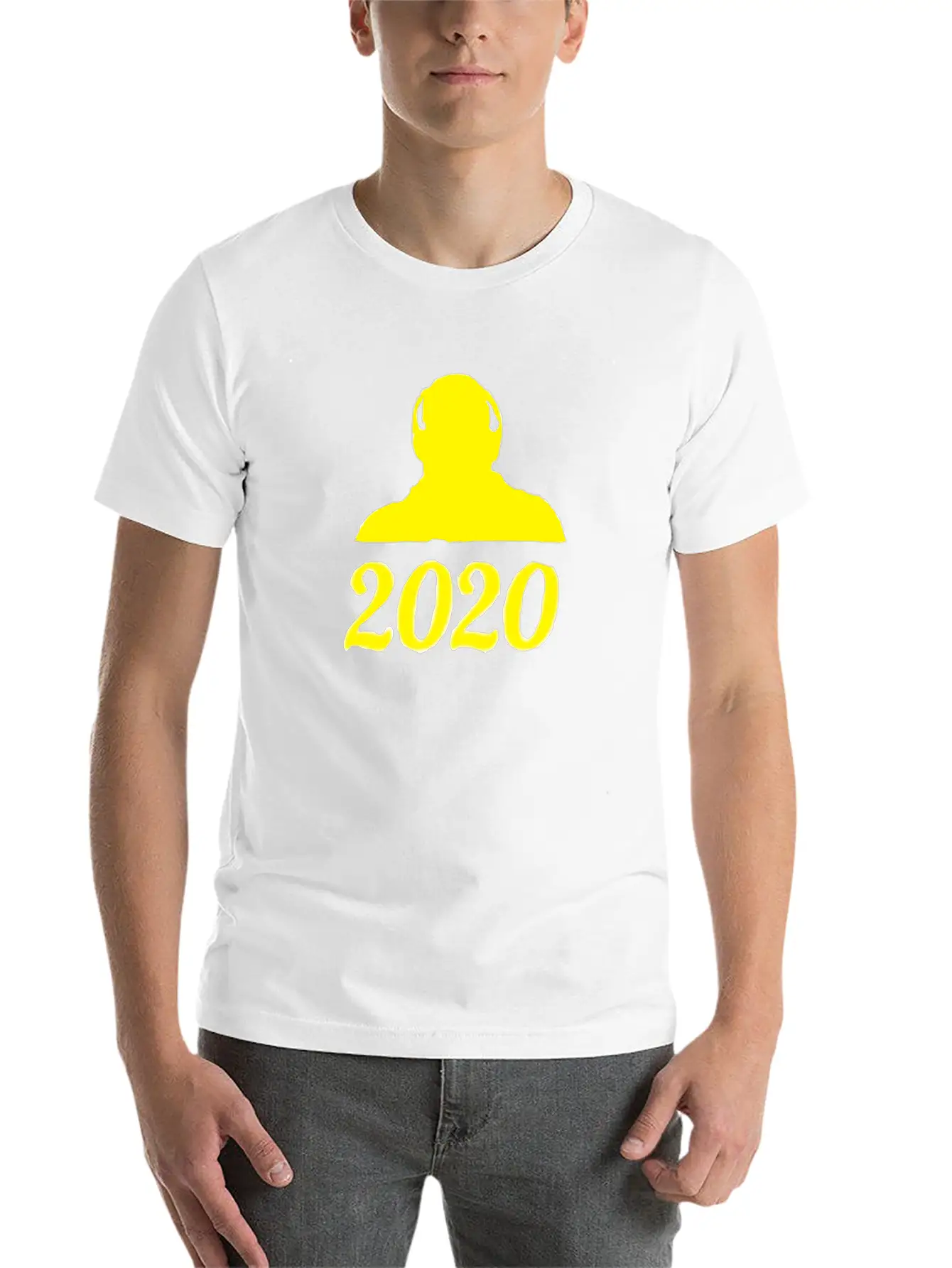 Yellow Divergence Lightweight Cotton T-Shirt – Daily Comfort Graphic Shirt