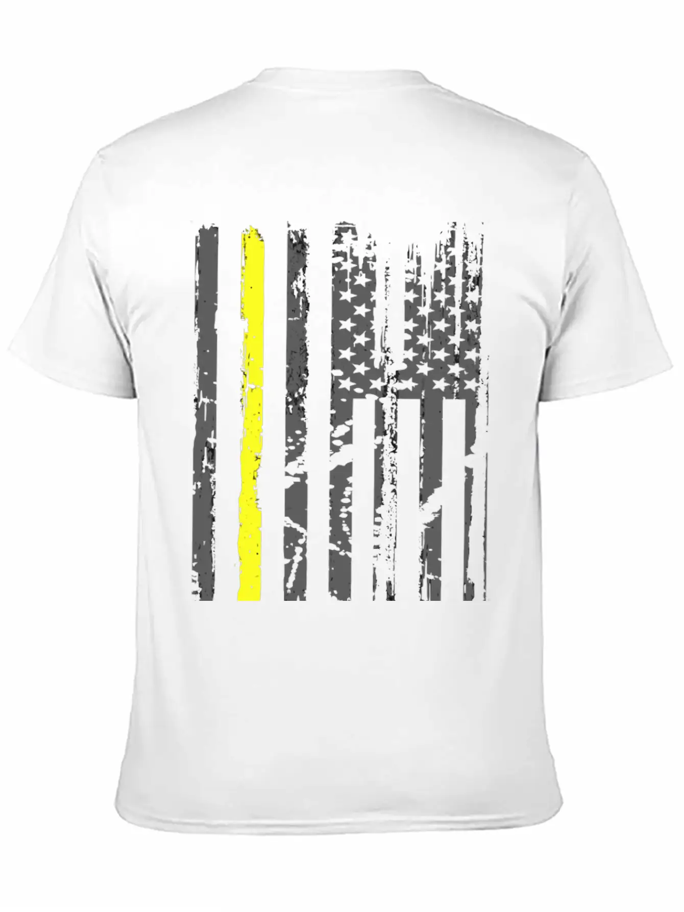 Yellow Line Towing American Flag Tow Truck Driver Basic Graphic T-Shirt – Daily Comfort In Soft Cotton