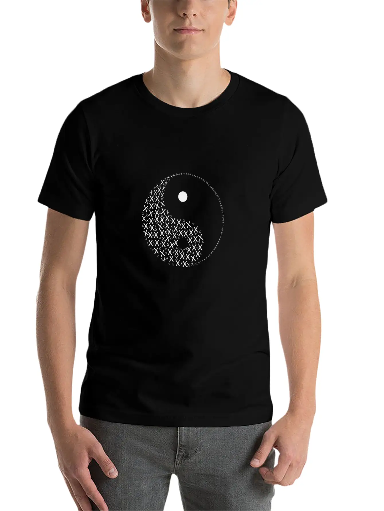 Yin And Yang Complementary Classic Fit Graphic Tee For Daily Comfort – Unisex Cotton Shirt
