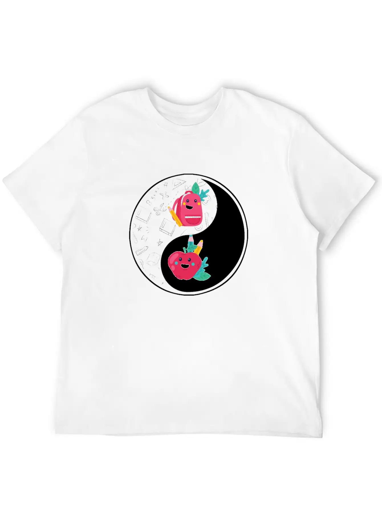 Yin Yang Teacher 1st Grade School Teaching Unisex Casual T-Shirt – Clean Design For Daily Comfort