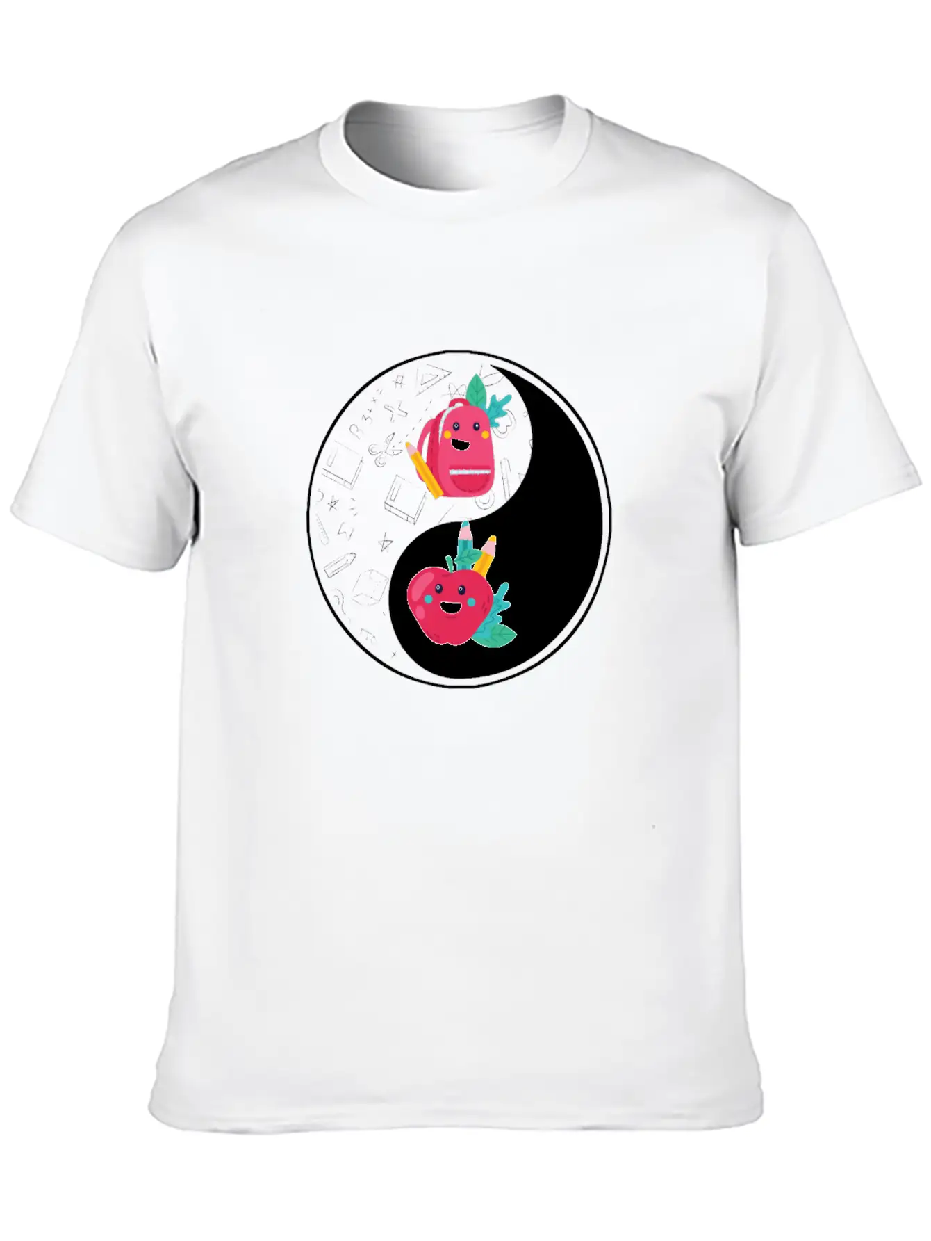 Yin Yang Teacher 1st Grade School Teaching Unisex Casual T-Shirt – Clean Design For Daily Comfort