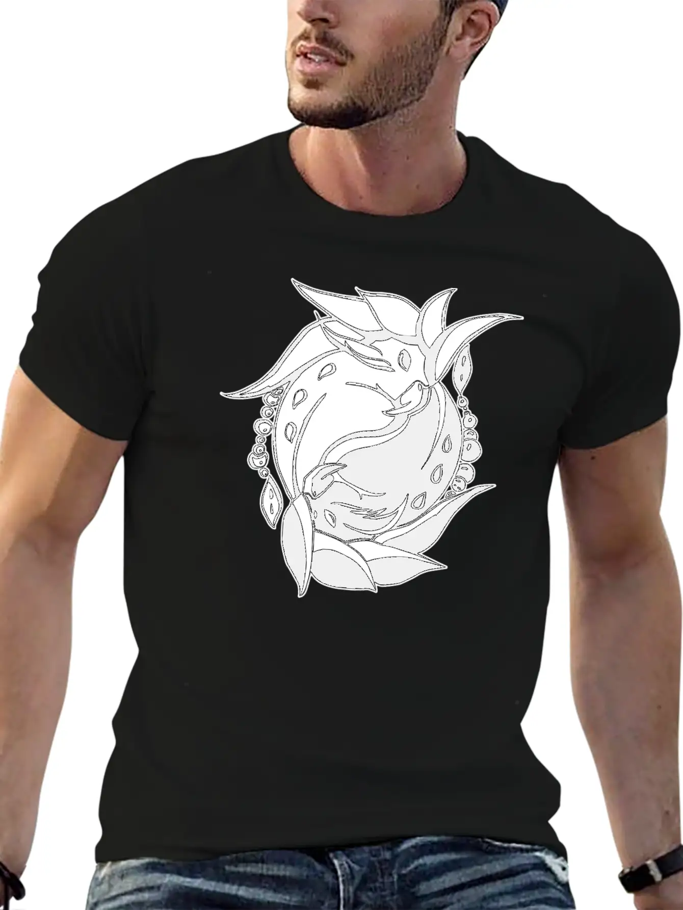 Ying & Yang Birds Lightweight Cotton T-Shirt – Daily Comfort Graphic Shirt
