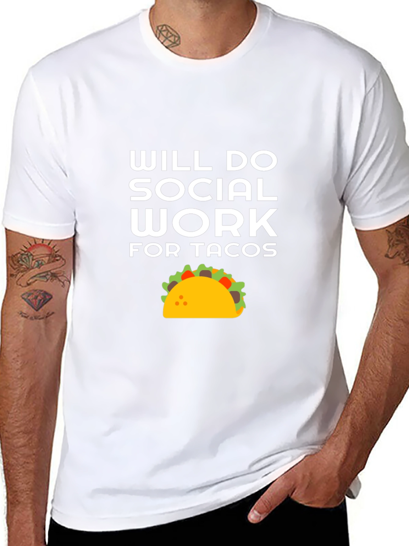 Will Do Social Work For Tacos T-Shirt