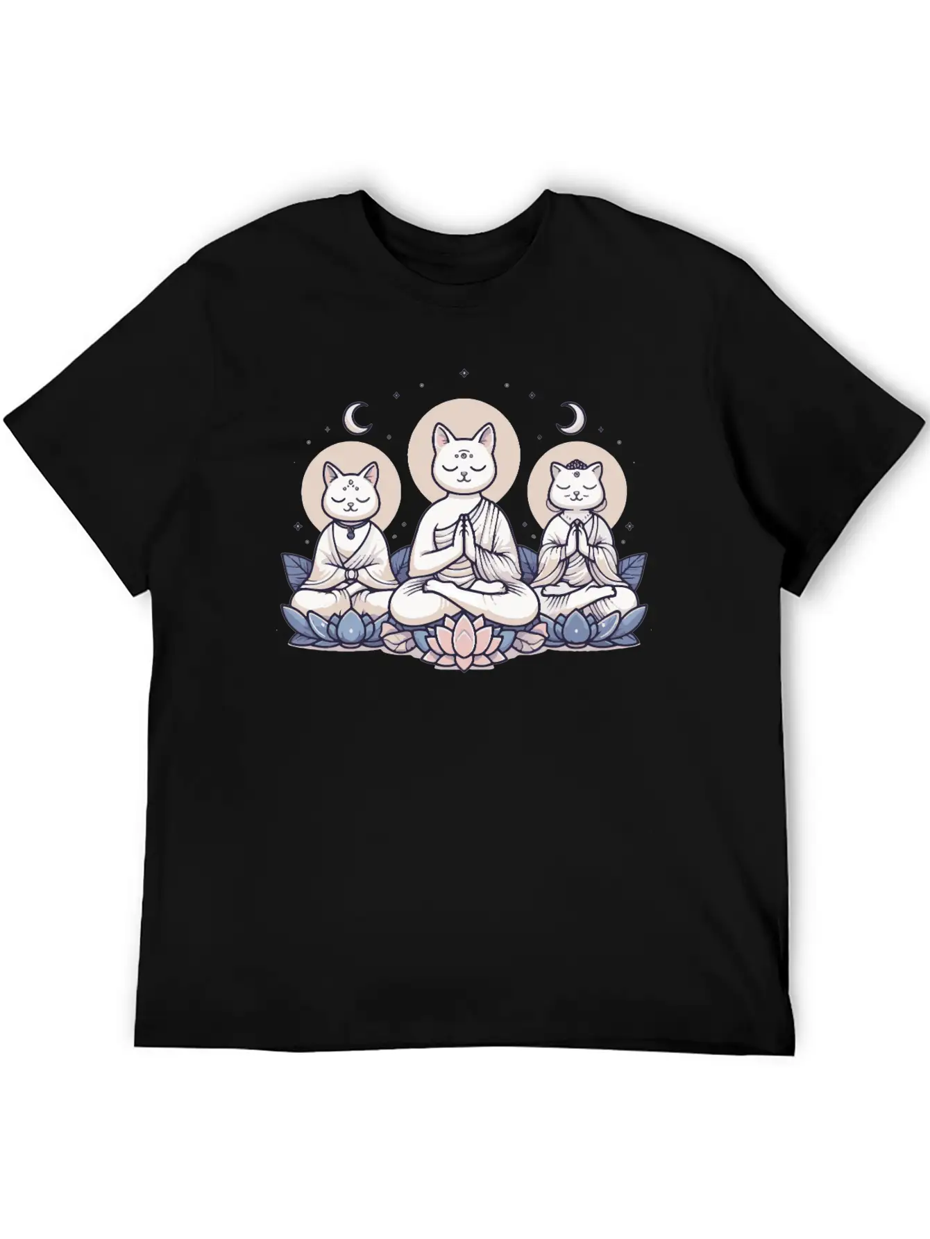Yoga Cats Meditation Zen Balance Cat Lover Gift Basic Graphic T-Shirt – Daily Comfort In Soft Cotton