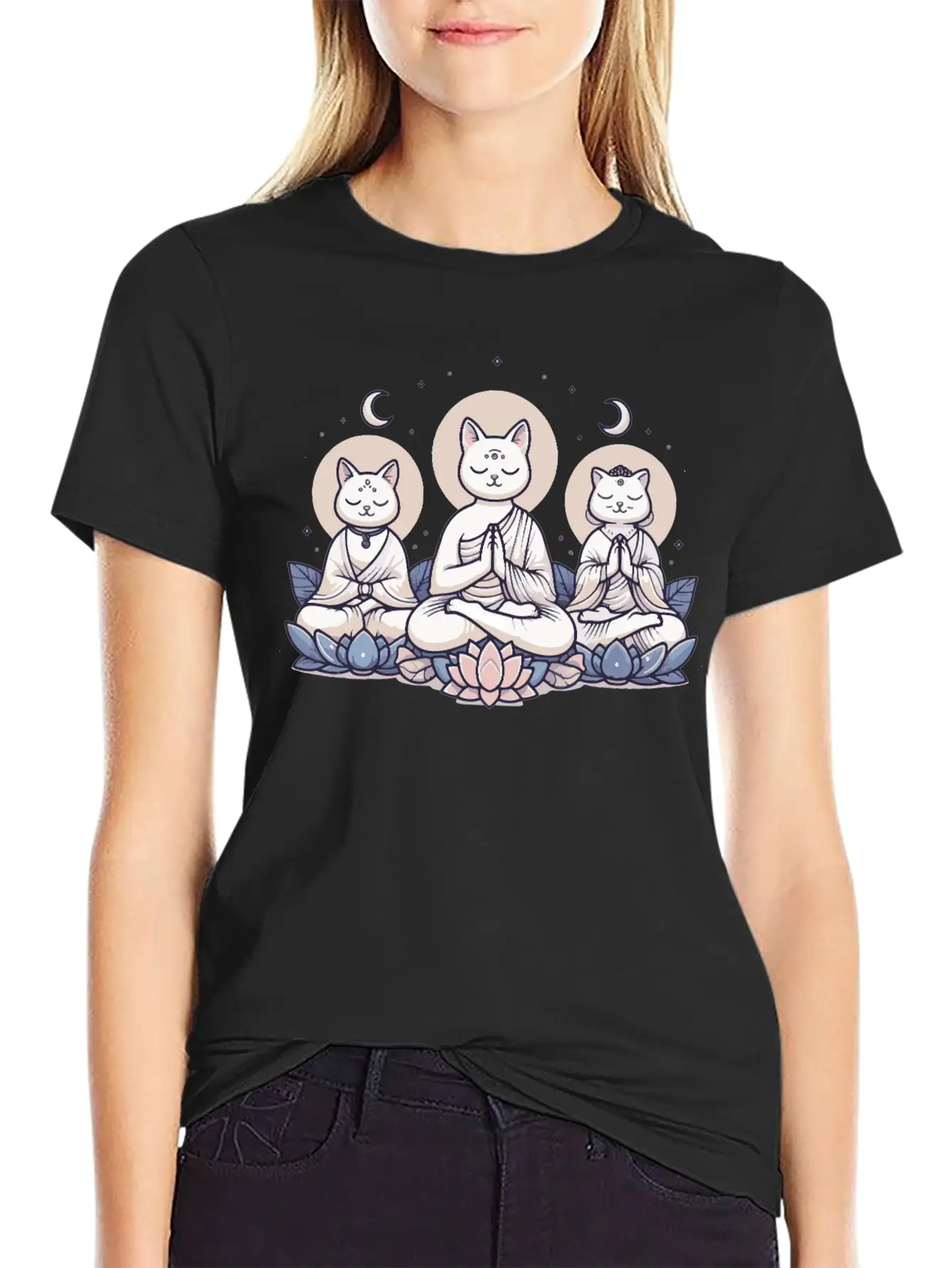 Yoga Cats Meditation Zen Balance Cat Lover Gift Basic Graphic T-Shirt – Daily Comfort In Soft Cotton