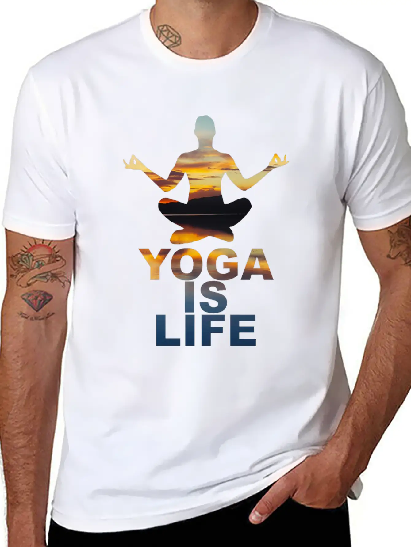 Yoga Classic Fit Graphic Tee For Daily Comfort – Unisex Cotton Shirt