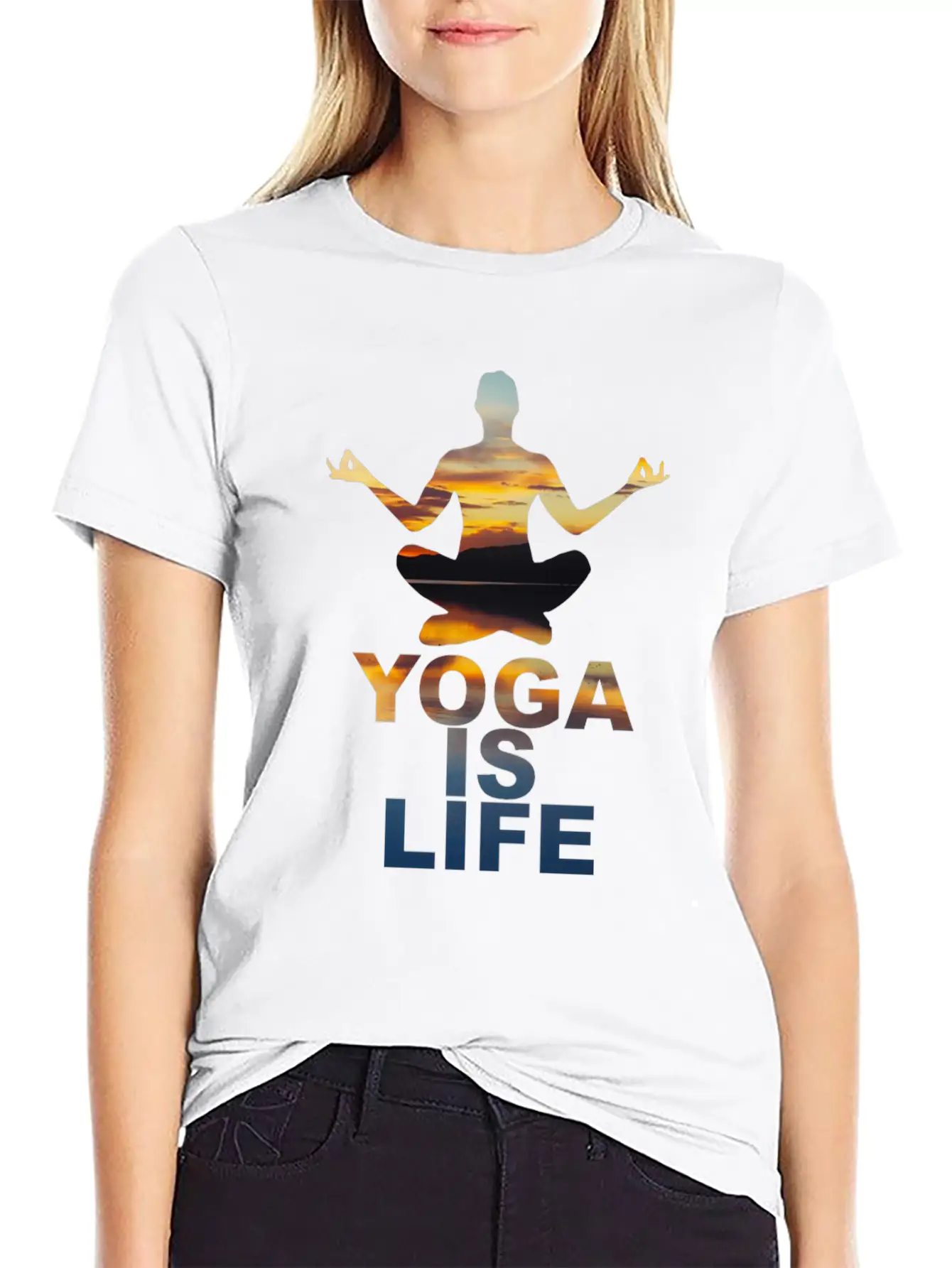 Yoga Classic Fit Graphic Tee For Daily Comfort – Unisex Cotton Shirt