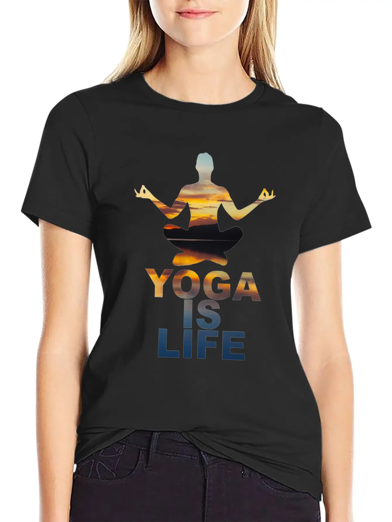 Yoga Classic Fit Graphic Tee For Daily Comfort – Unisex Cotton Shirt