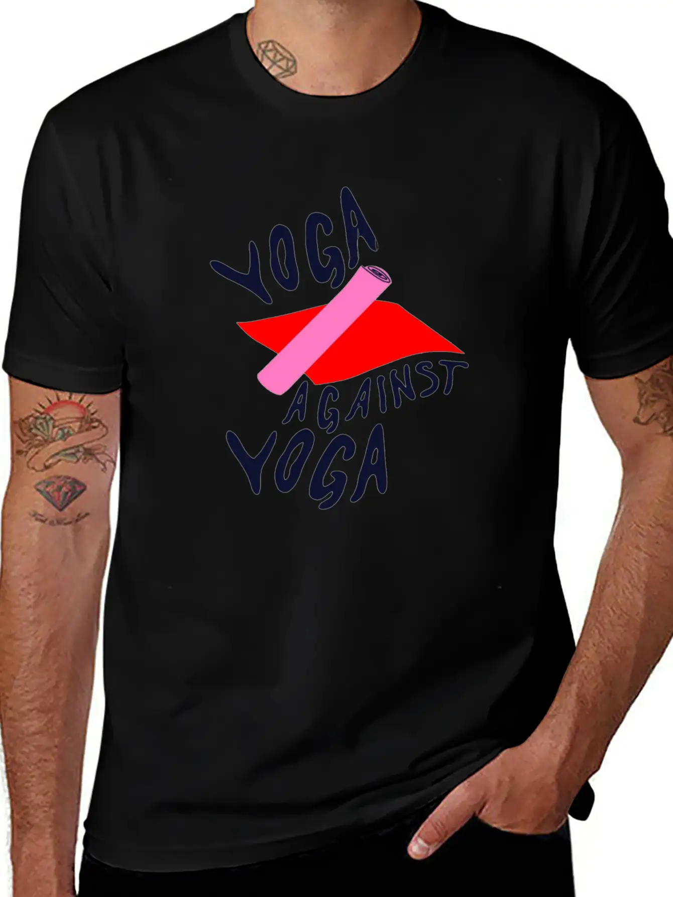 Yoga In Yoga Design Illustration Relaxed Everyday Tee – Lightweight And Durable Cotton