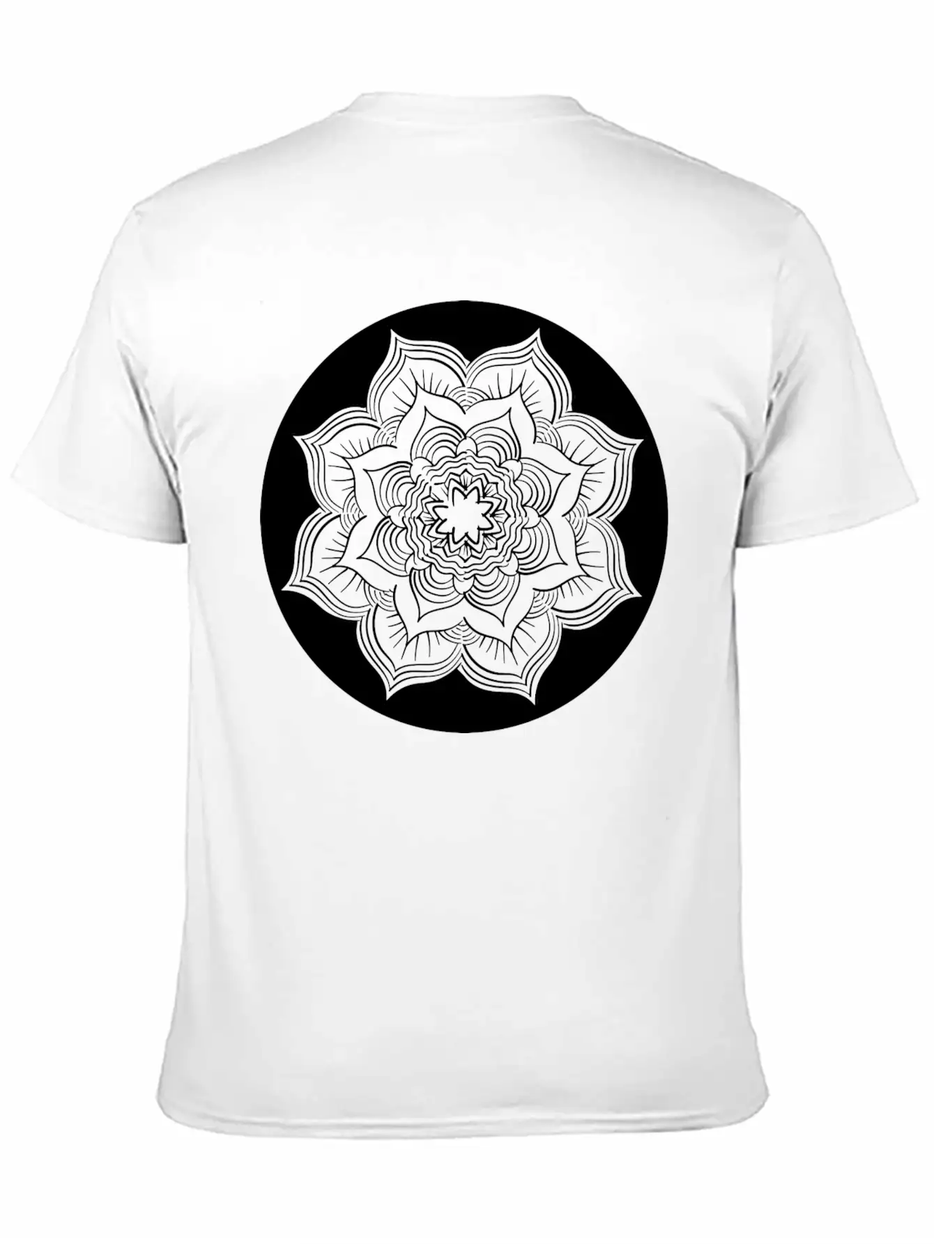 Yoga Lotus Flower Mandala Unisex Casual T-Shirt – Clean Design For Daily Comfort