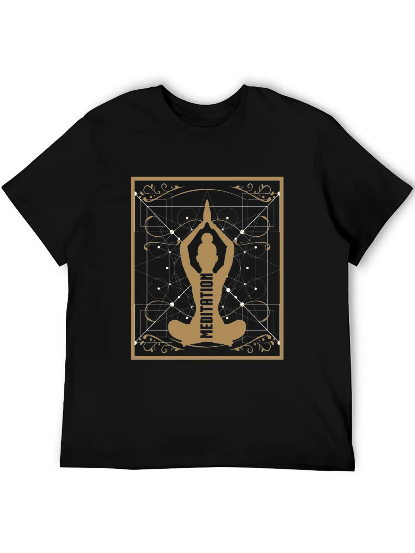 Yoga Meditation Retro Soft Cotton Short Sleeve Tee – Unisex Wardrobe Staple