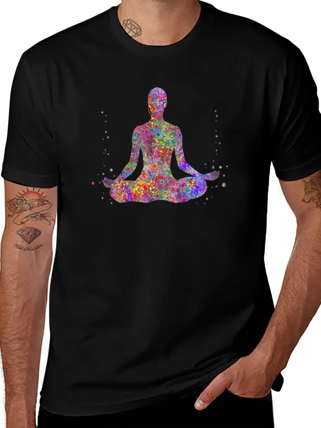 Yoga Pose Modern Fit Casual T-Shirt ��� Clean And Versatile Design