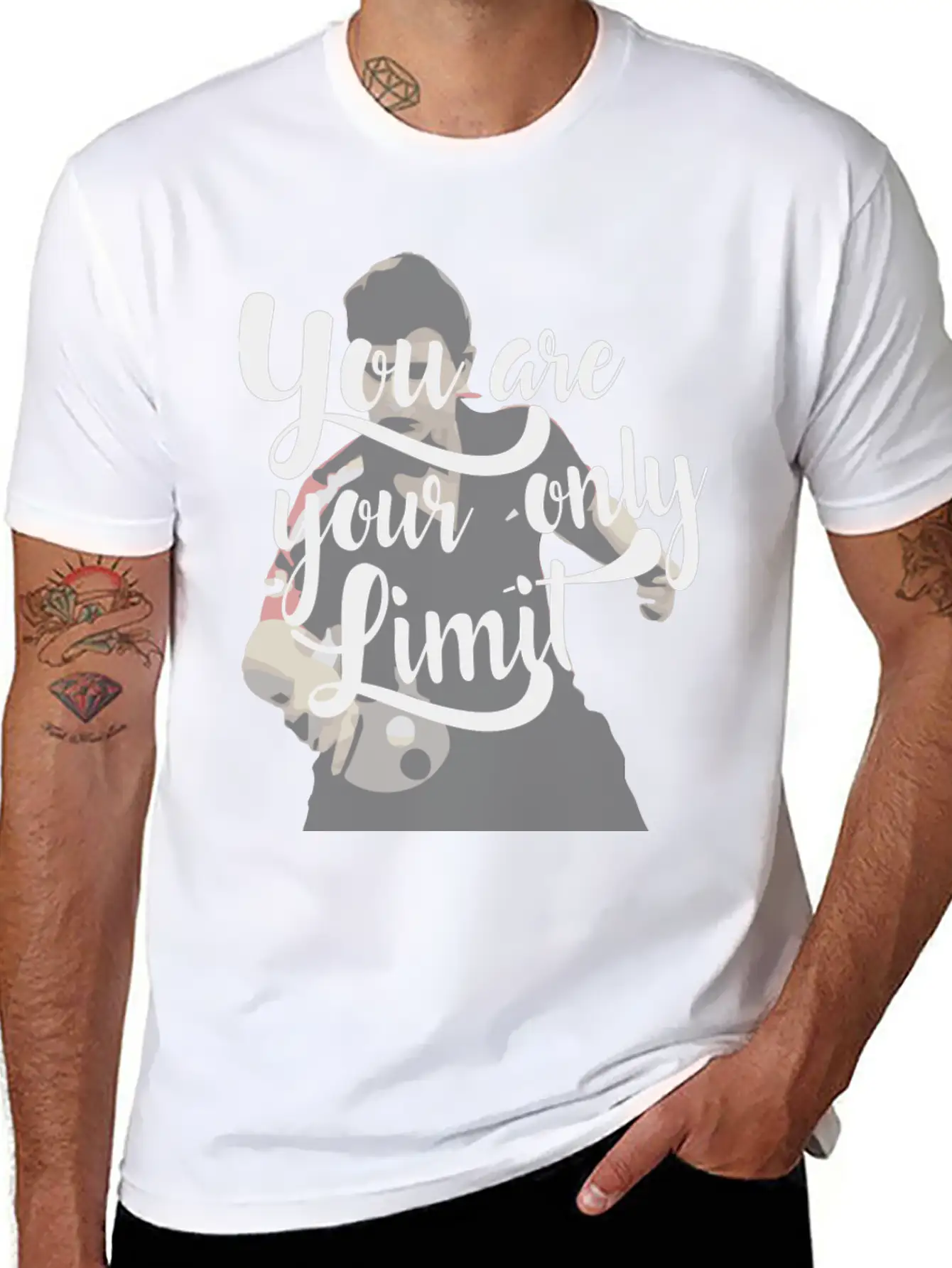 You Are Your Only Limit Shirt As Gift Idea Soft Cotton Short Sleeve Tee – Unisex Wardrobe Staple