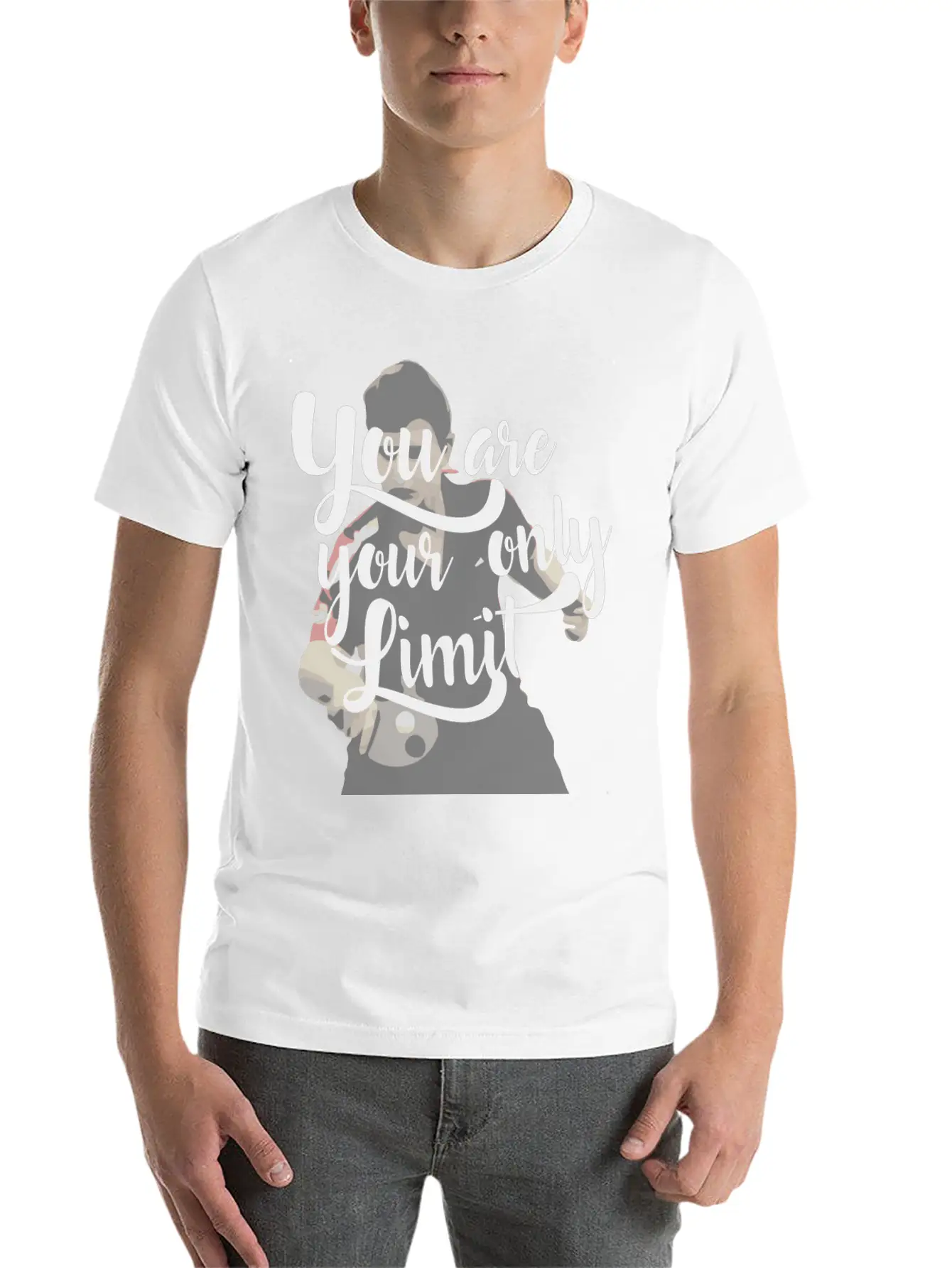 You Are Your Only Limit Shirt As Gift Idea Soft Cotton Short Sleeve Tee – Unisex Wardrobe Staple