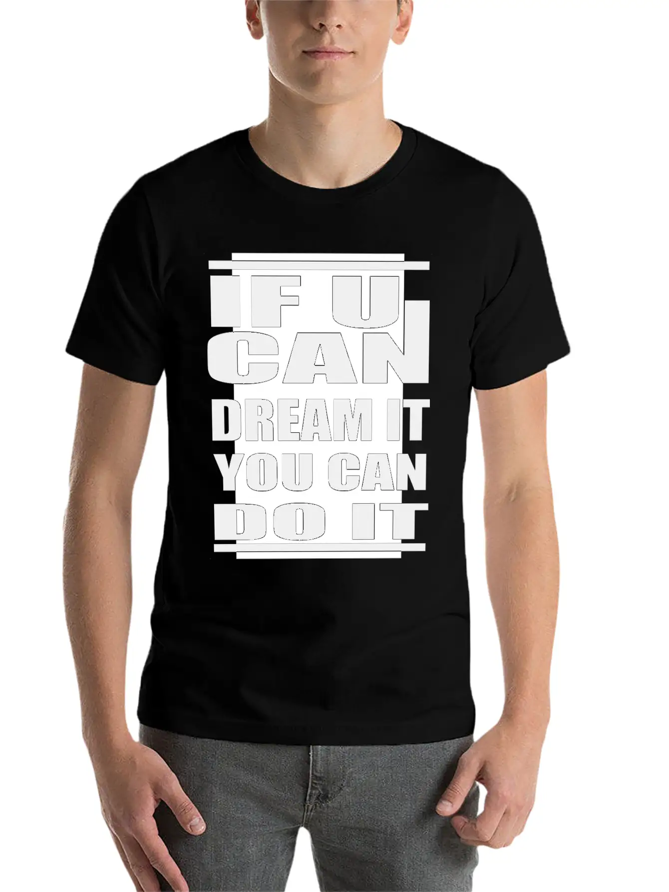 You Can Do It Confidence Aim Modern Fit Casual T-Shirt – Clean And Versatile Design