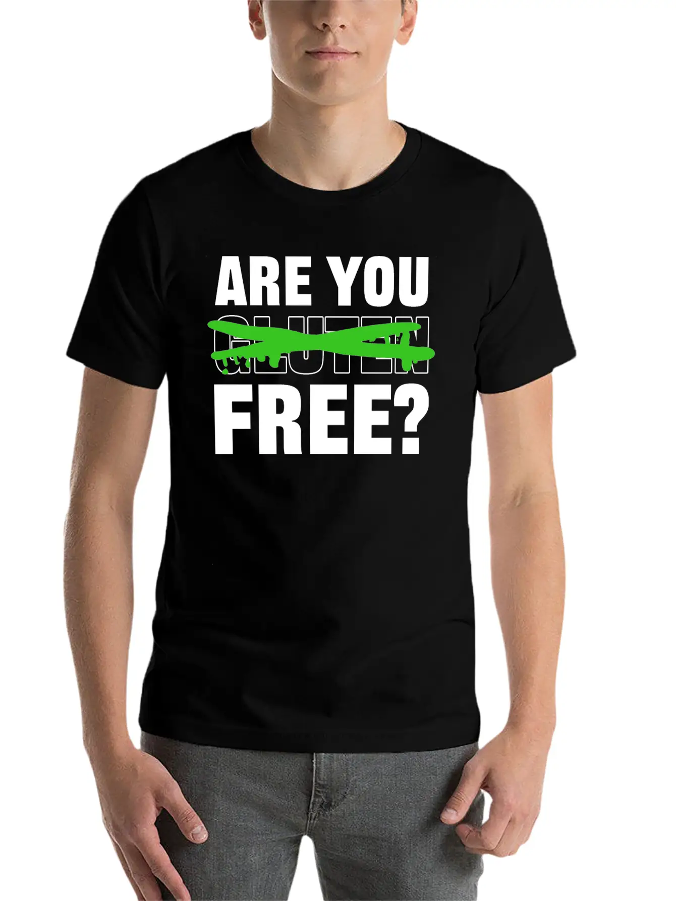 You Gluten Free? Flirty Guy Gift Unisex Casual T-Shirt – Clean Design For Daily Comfort