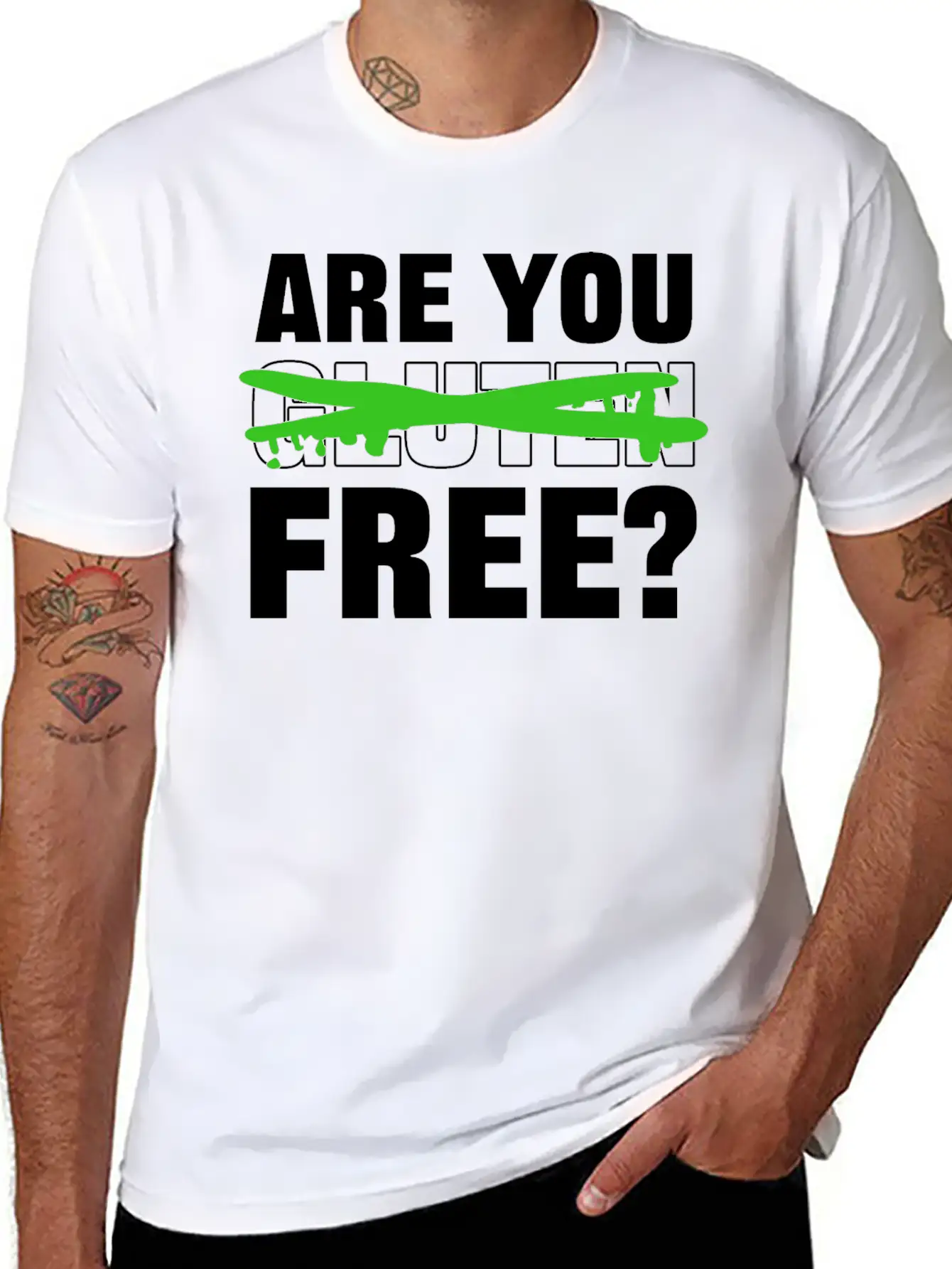 You Gluten Free? Flirty Guy Gift Unisex Casual T-Shirt – Clean Design For Daily Comfort
