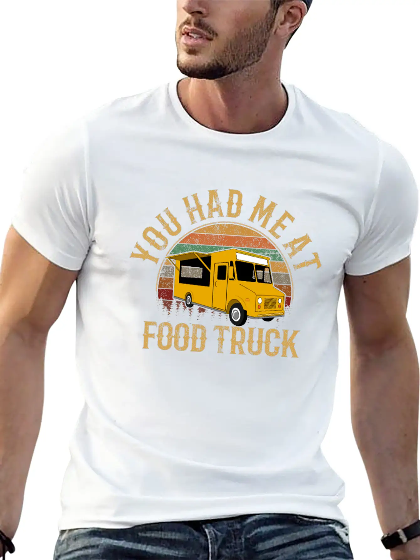 You Had Me At Food Truck, Food Truck Classic Fit Graphic Tee For Daily Comfort – Unisex Cotton Shirt