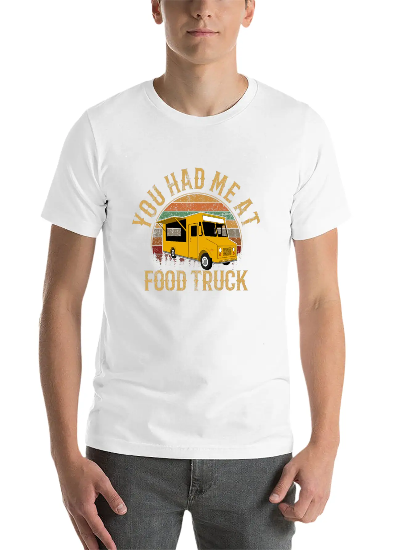 You Had Me At Food Truck, Food Truck Classic Fit Graphic Tee For Daily Comfort – Unisex Cotton Shirt